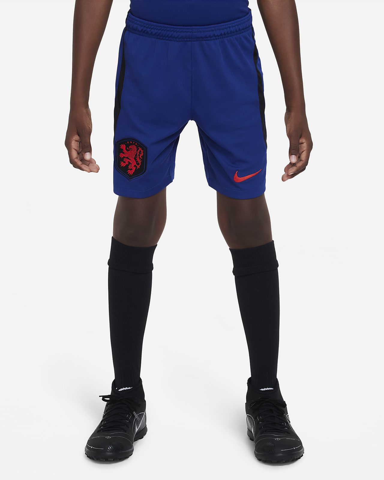 Hollanda 2022/23 Stadyum Deplasman Nike Dri-FIT Genç Çocuk Futbol Şortu