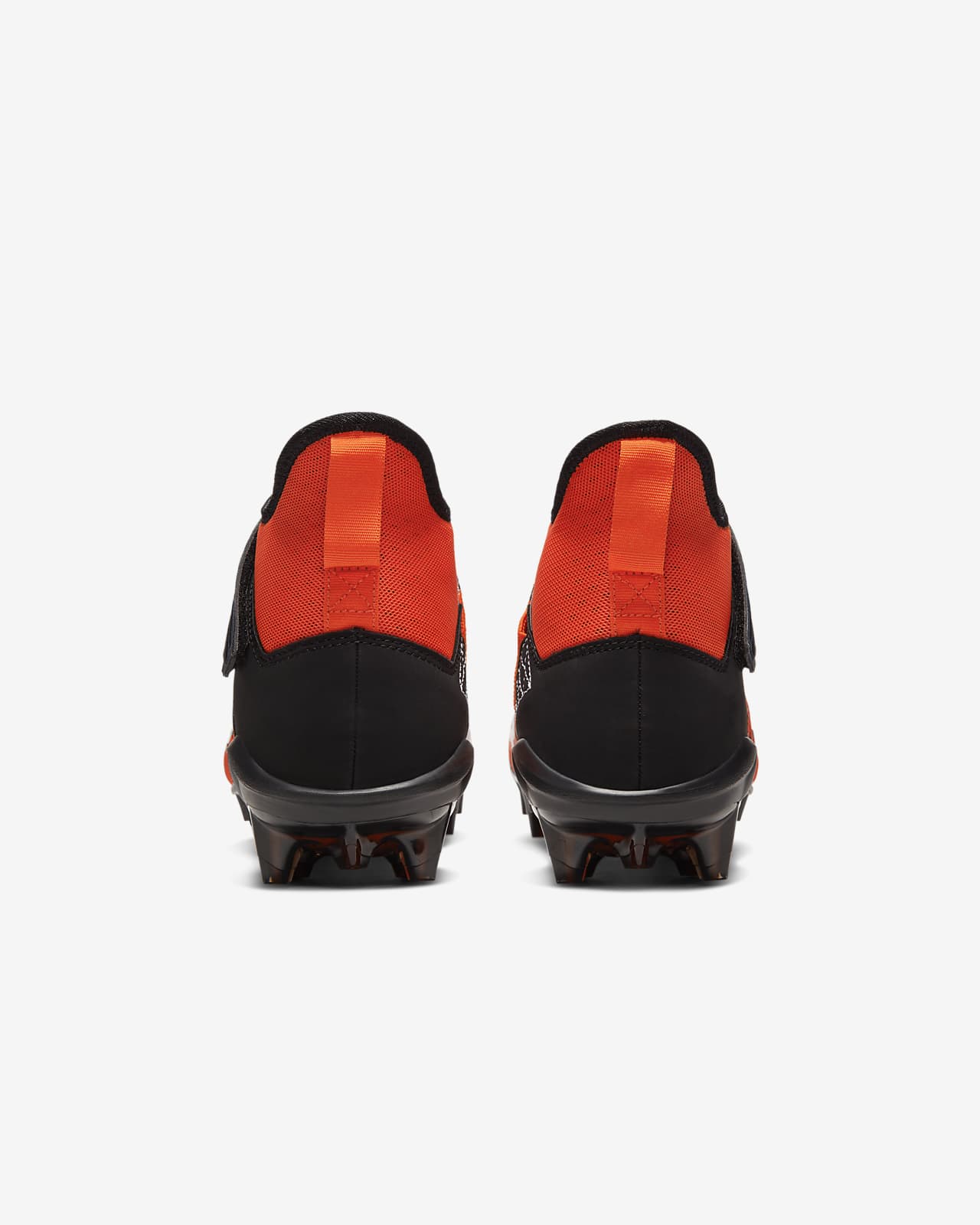 orange and black football cleats
