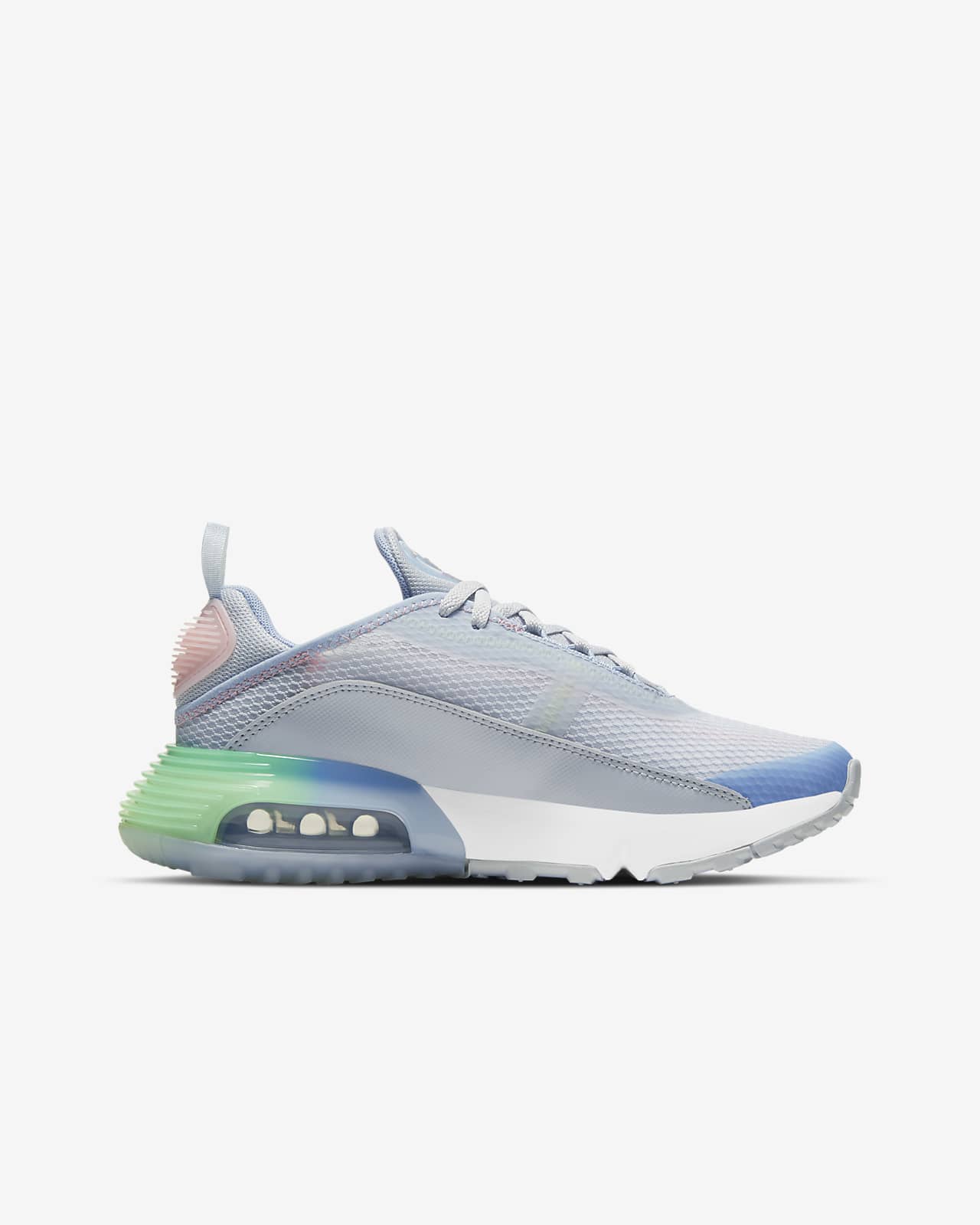 nike light grey air max 2090 se trainers youth