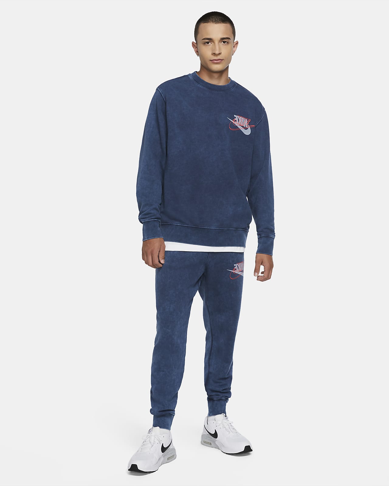 men's french terry crew nike sportswear