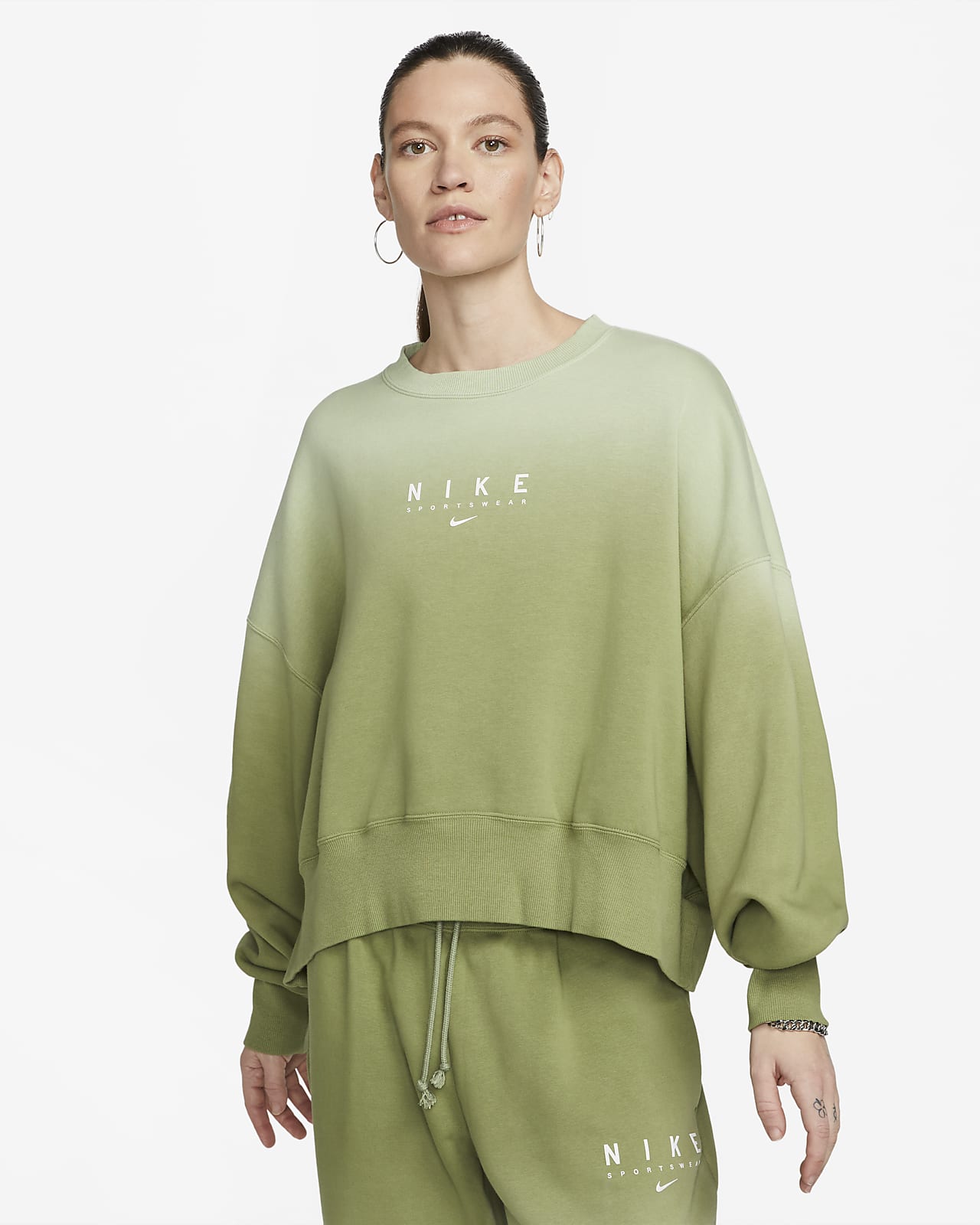 Get Cozy in Olive Green Nike Sweatsuit for Women