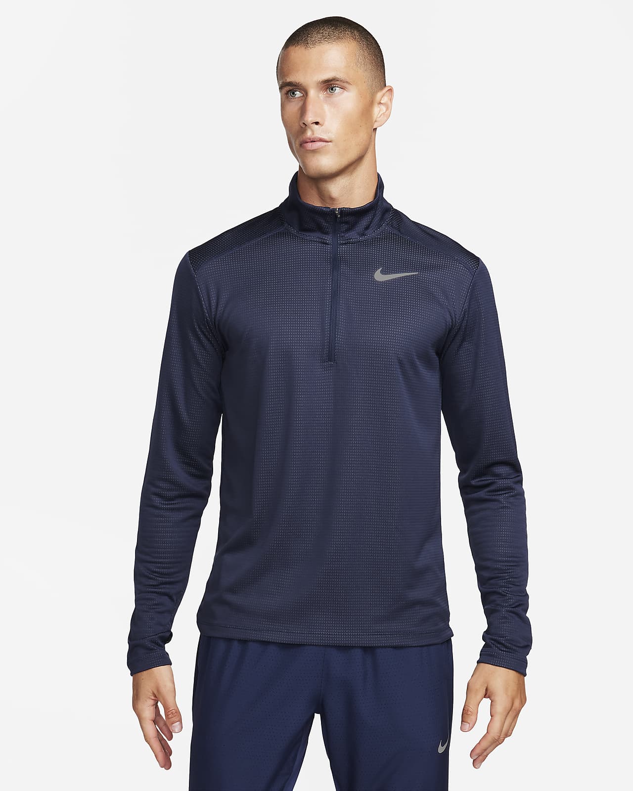 Nike Pacer-løbeoverdel med halv lynlås til mænd