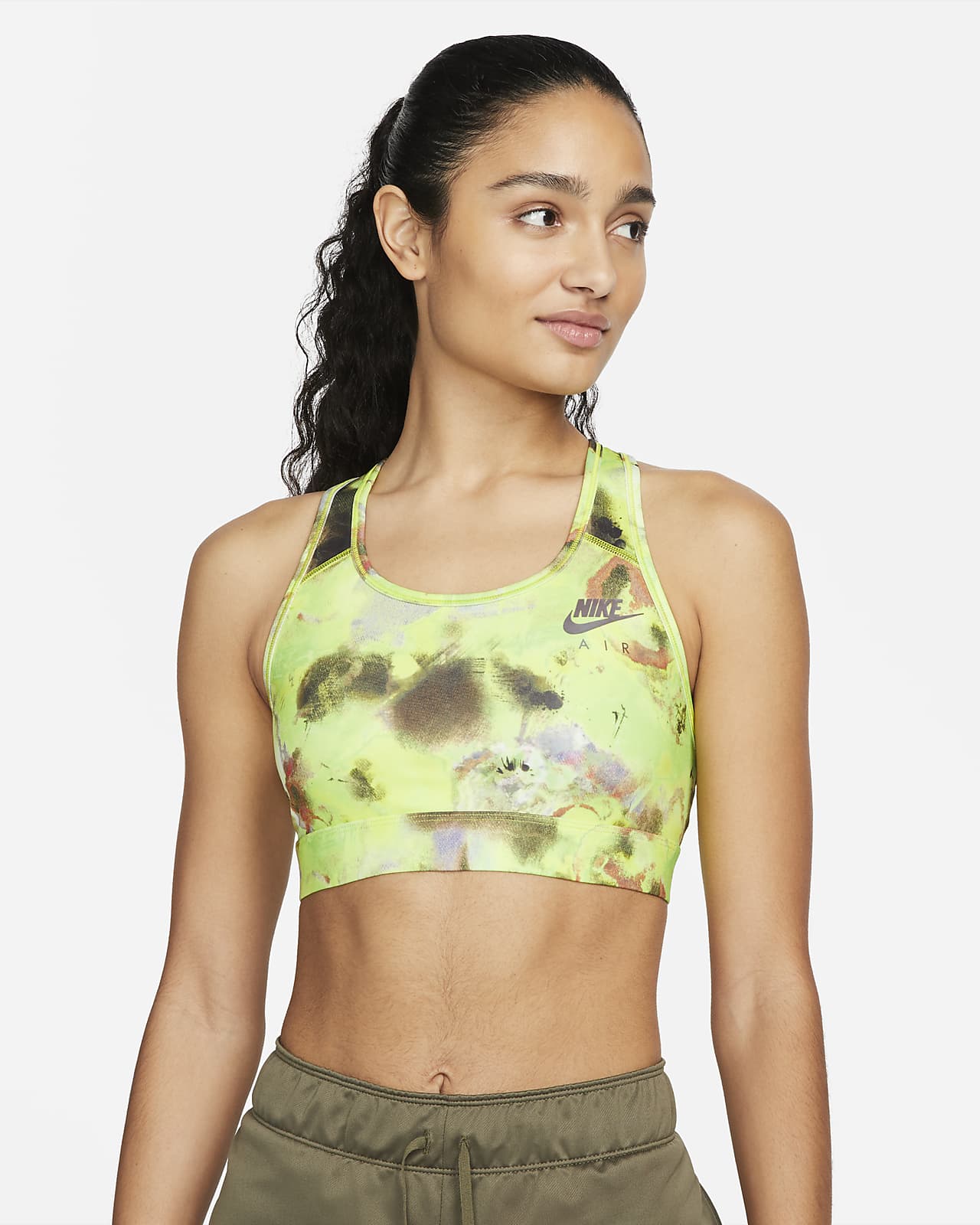 Nike Air Dri-FIT Swoosh Women's Medium-Support Non-Padded Printed Sports Bra
