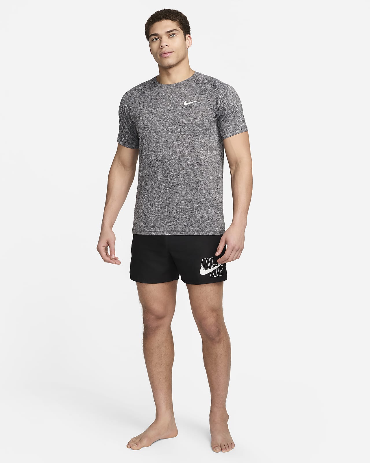Nike Essential Men's Short-Sleeve Hydroguard Swim Shirt.