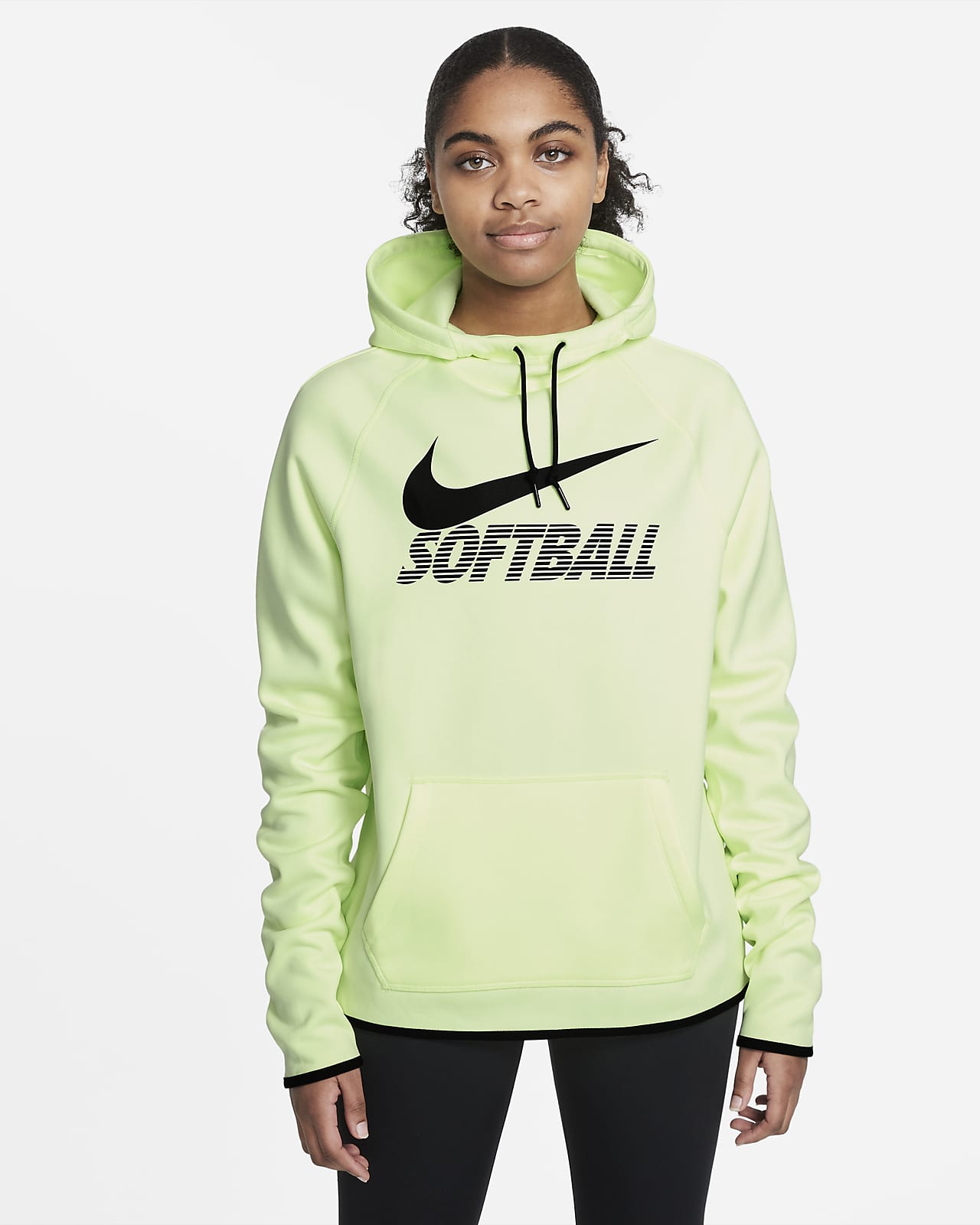 nike women's therma pullover softball hoodie