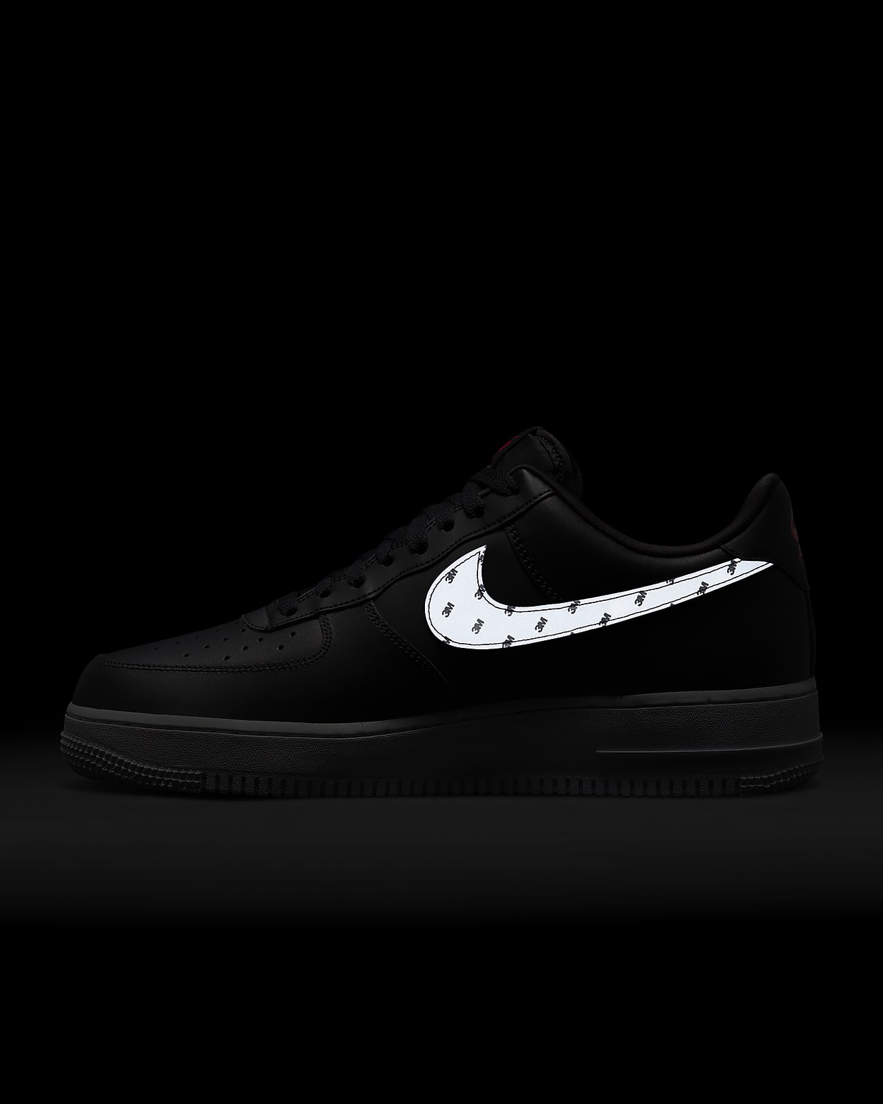 air force 1 black and silver
