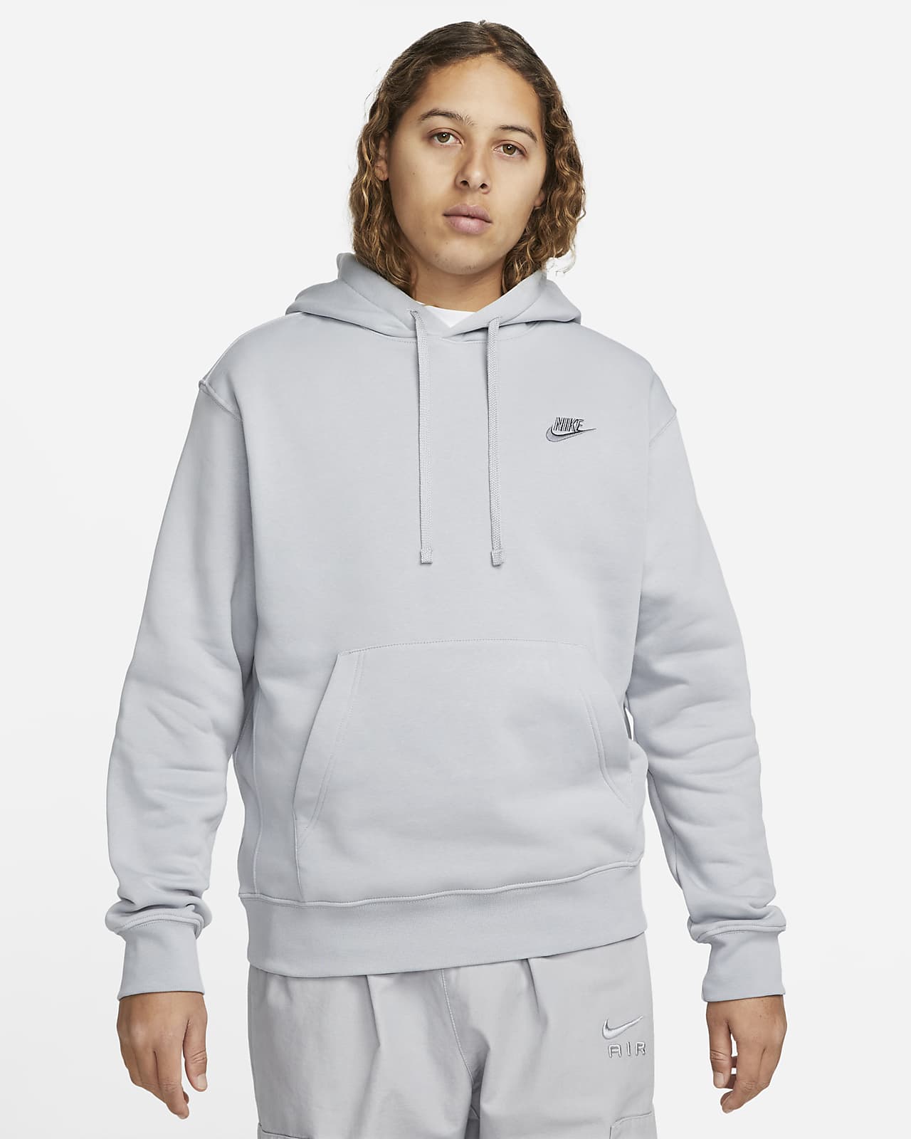 Felpa pullover con cappuccio Nike Sportswear Club Fleece Uomo.
