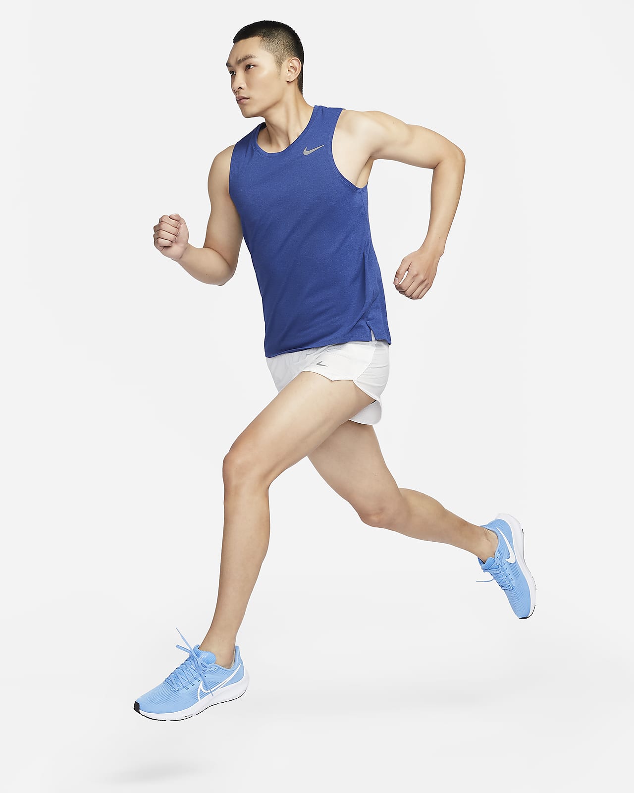 【ナイキ公式】Dri-FIT マイラー メンズ ランニングタンクトップ ブルー メンズ L Nike Dri-FIT Miler Men's Running TANK