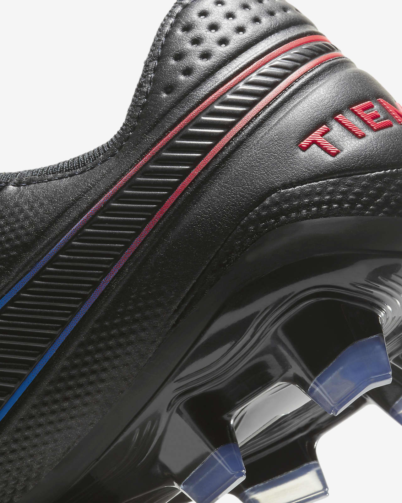 nike tiempo black and red