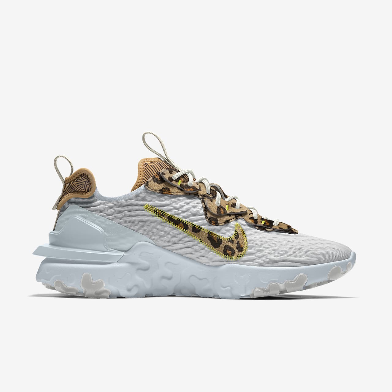 nike react vision by you leopard