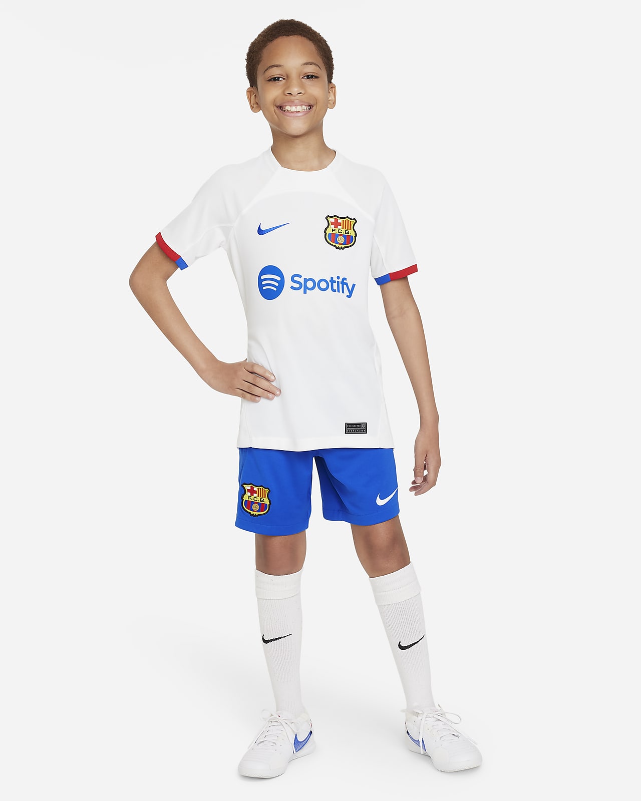 Barcelona Away Soccer Socks 2023/24 Kids