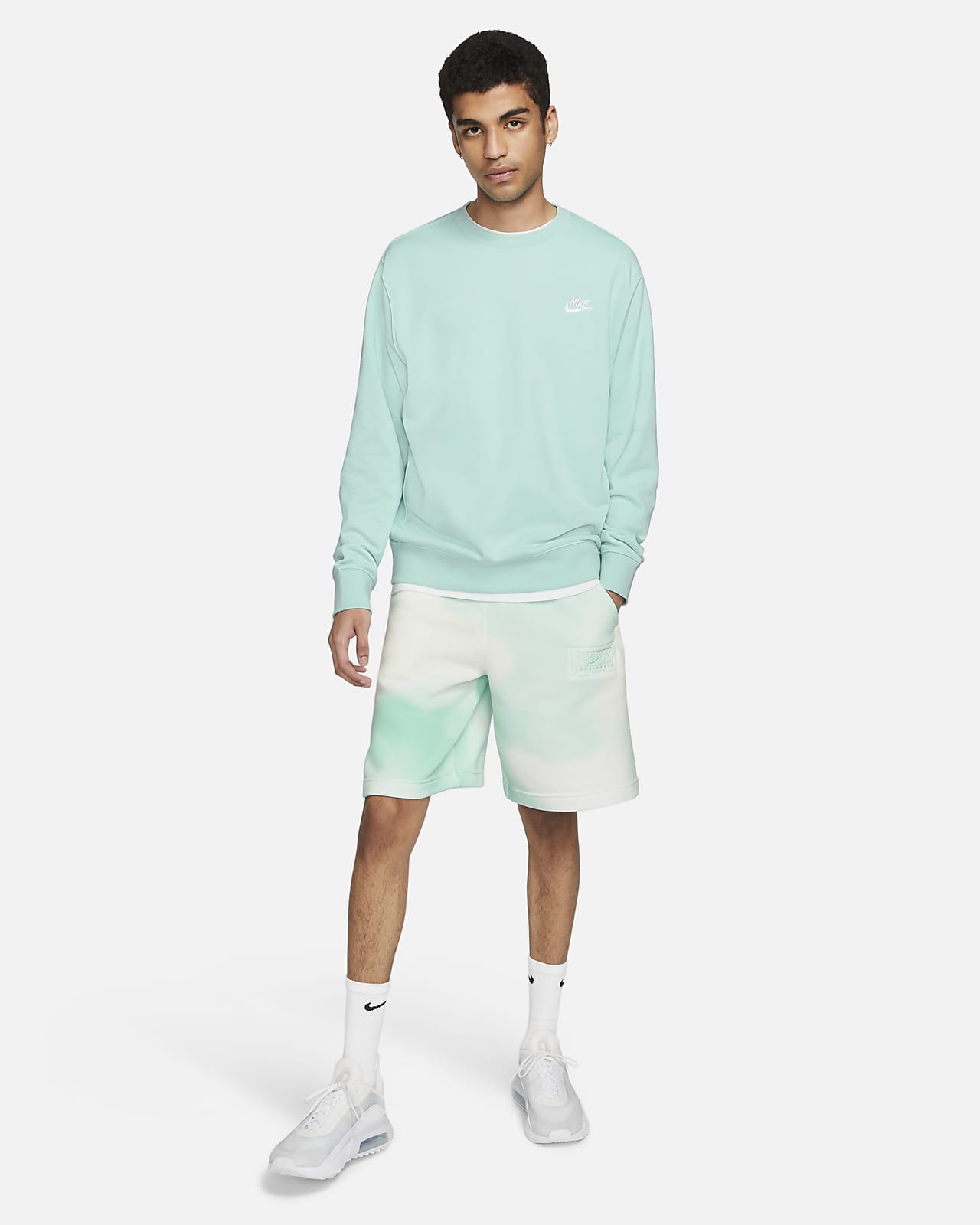 men's french terry crew nike sportswear