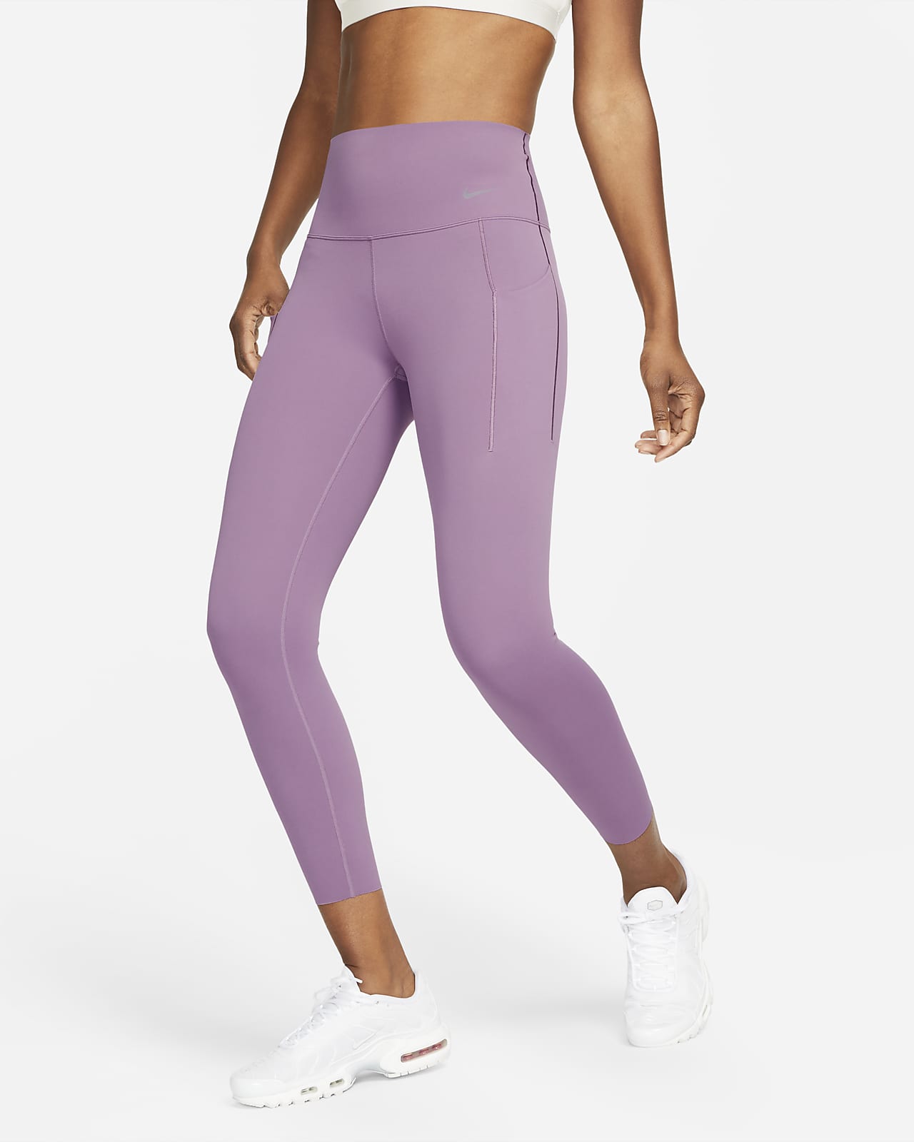 Nike Universa Women's Medium-Support High-Waisted 7/8 Leggings with  Pockets.