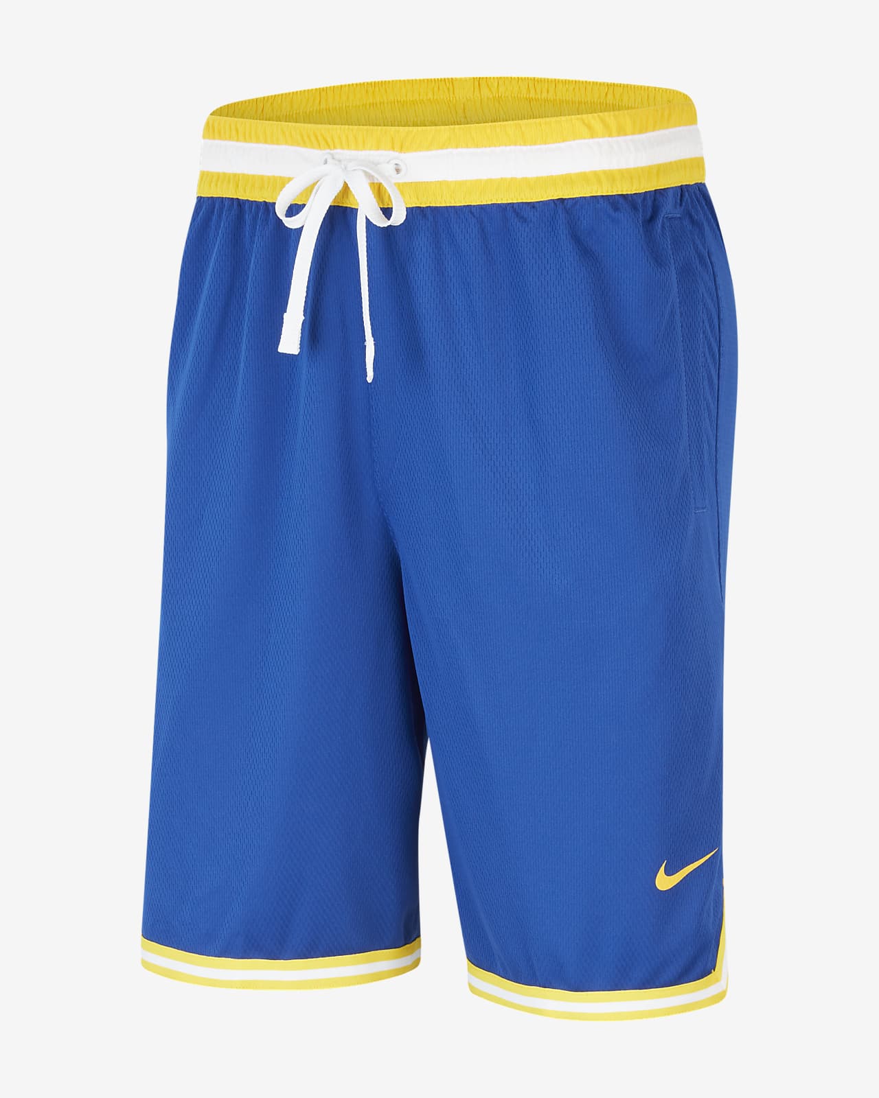 blue and yellow nike shorts