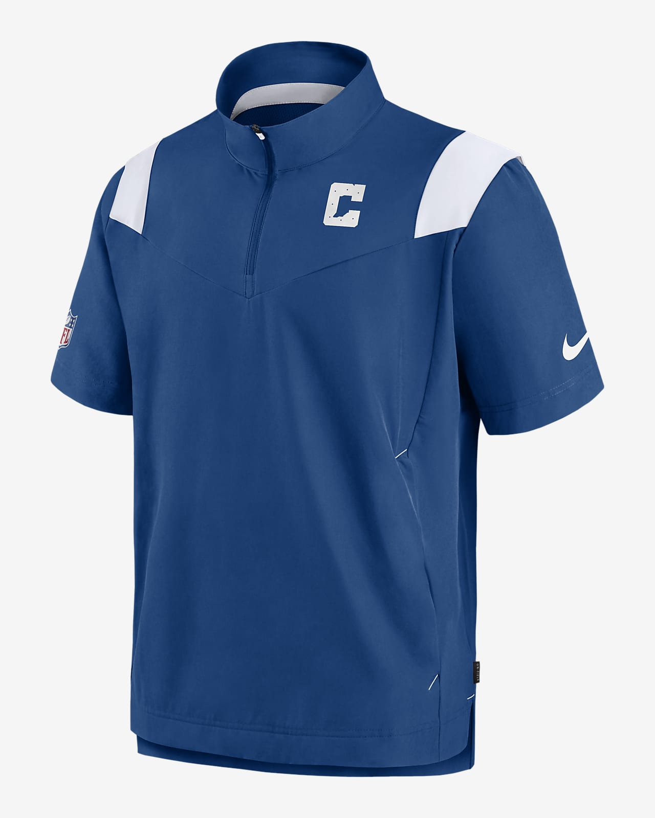 Chamarra de manga corta para hombre Nike Sideline Coach Lockup (NFL Indianapolis Colts)