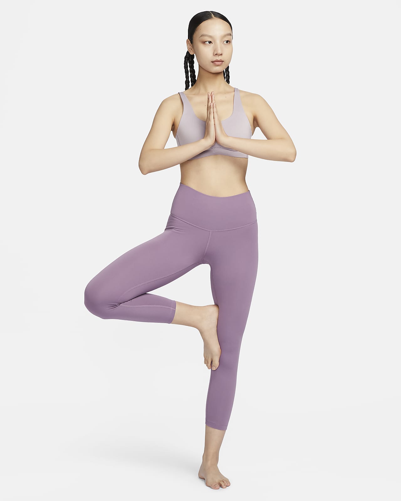 Nike Dri-FIT Women's Yoga High-Waisted 7/8 Leggings - Particle Grey