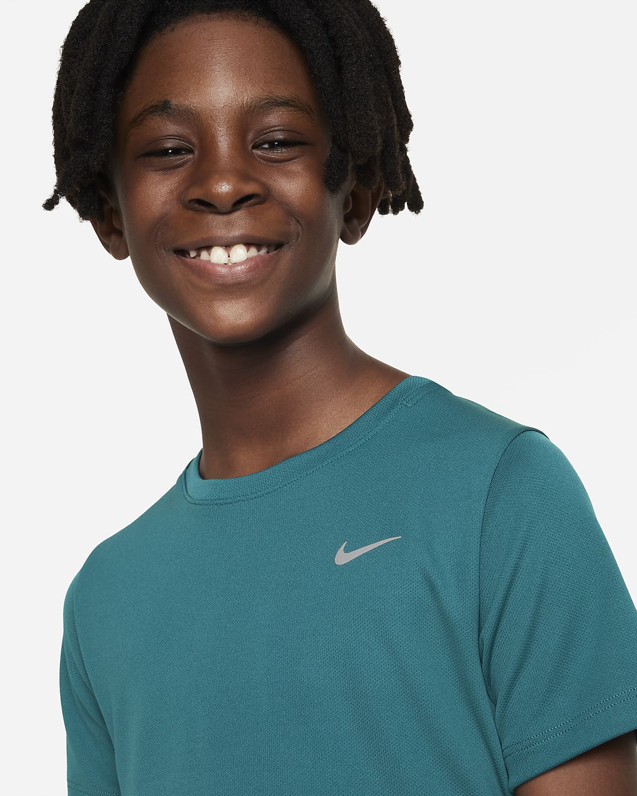 Nike Dri-FIT Miler Older Kids\' Short-Sleeve Training Nike (Boys\') ID Top