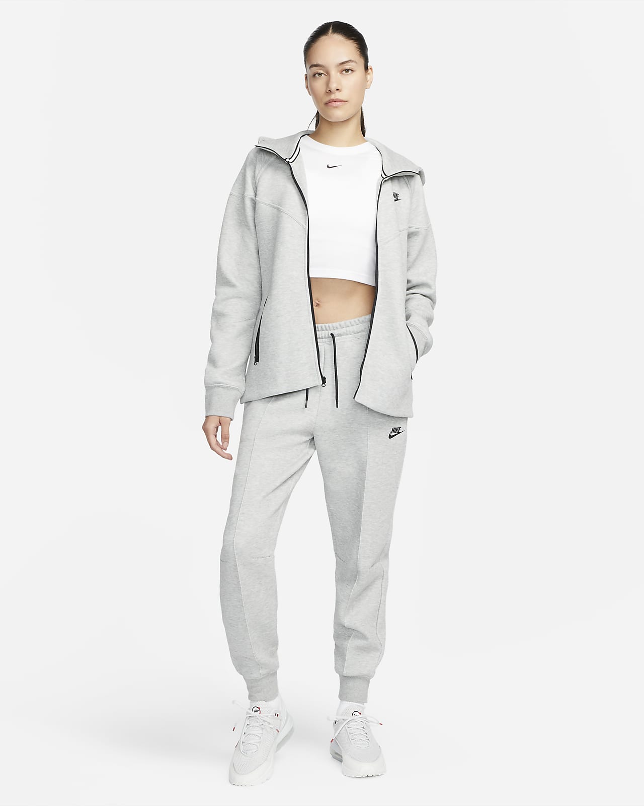 Nike Sportswear Tech Fleece Windrunner Dark Grey Heather/Black XL
