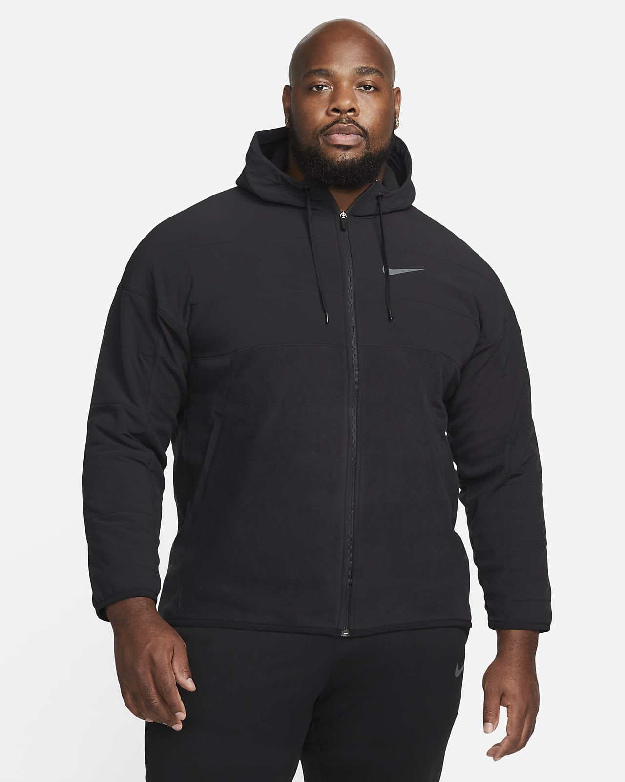 Nike ThermaFIT Men's Winterized FullZip Training Hoodie. Nike NL