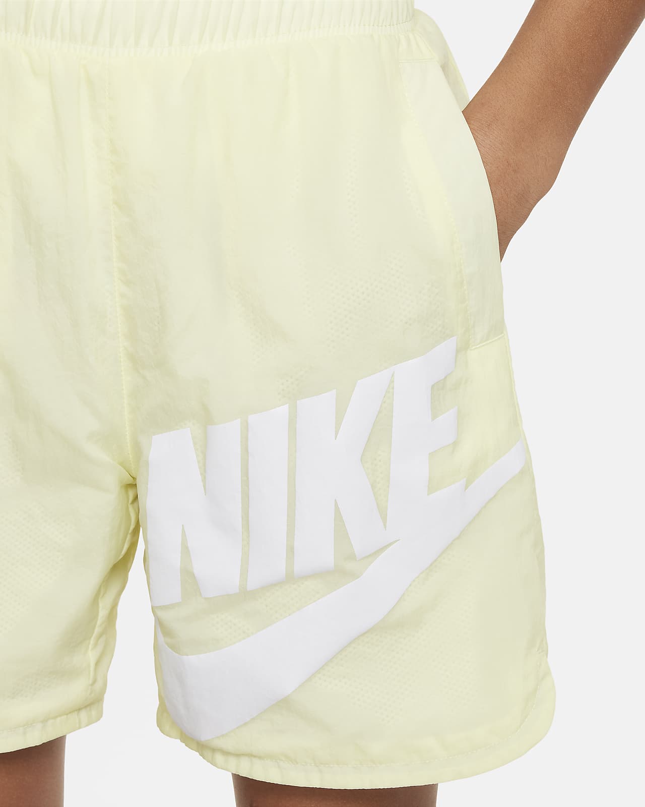 NWT Nike Boys YXL Royal Blue/Neon Yellow BIG SWOOSH Dri-Fit Shorts Set XL 