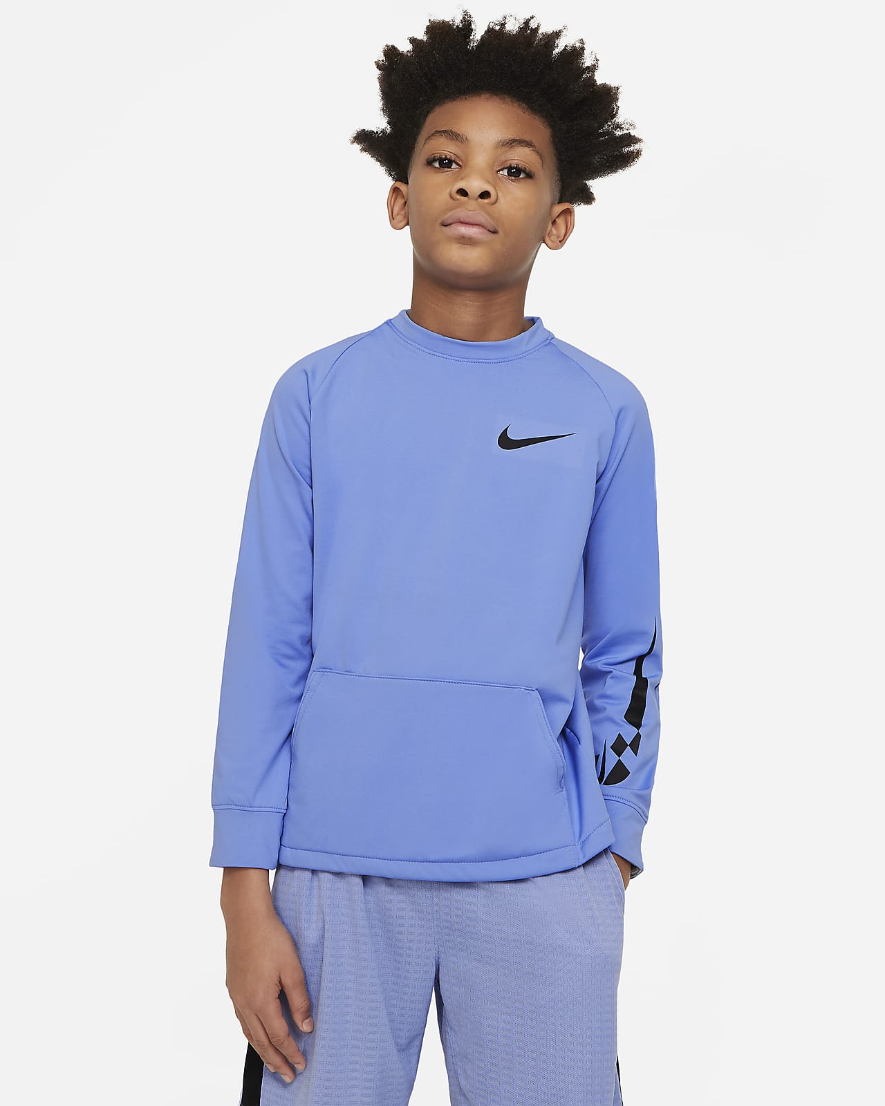 nike fleece training top