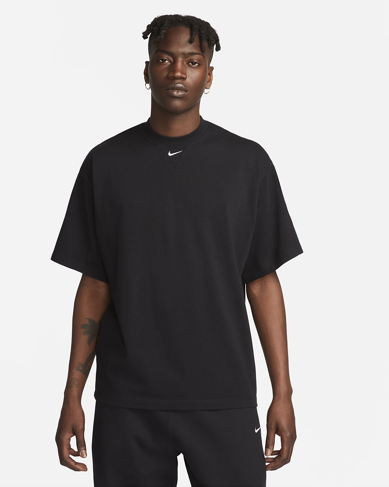 Męska koszulka z krótkim rękawem z grubego materiału Nike Solo Swoosh