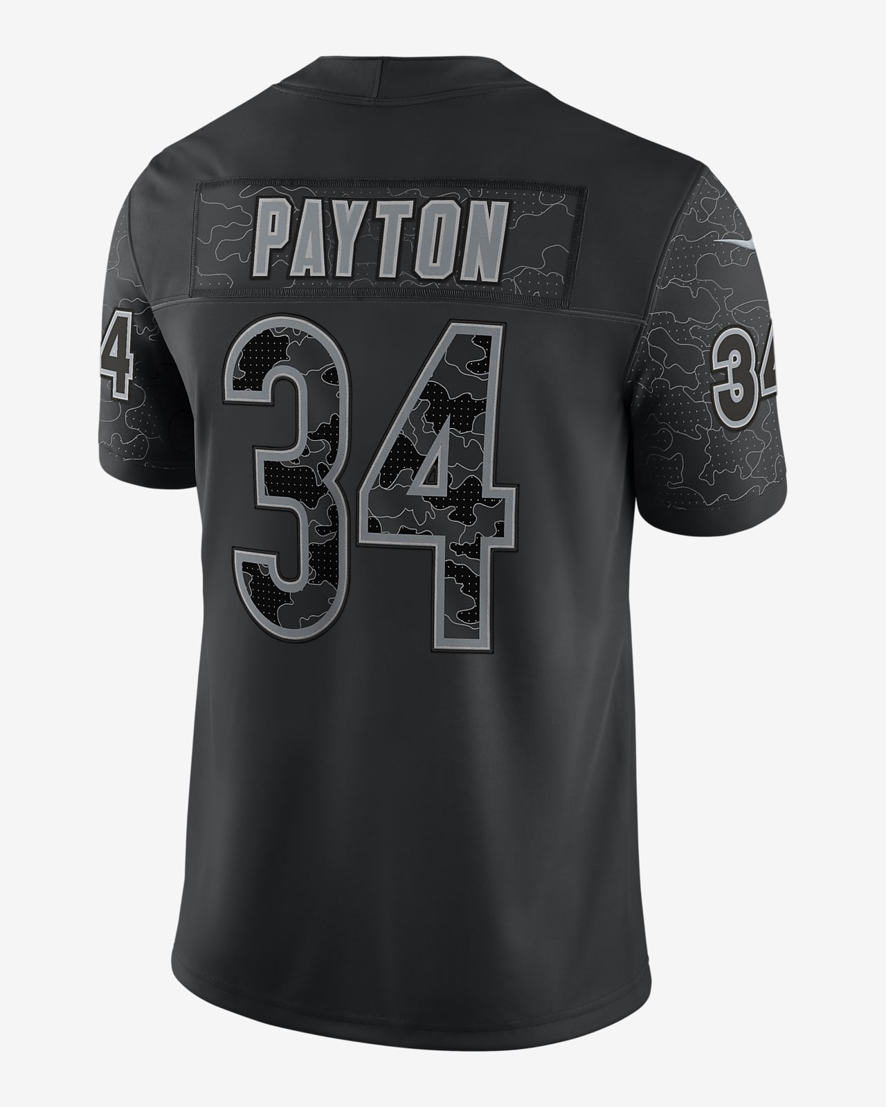 NFL Chicago Bears RFLCTV (Walter Payton) Men's Fashion Football Jersey.