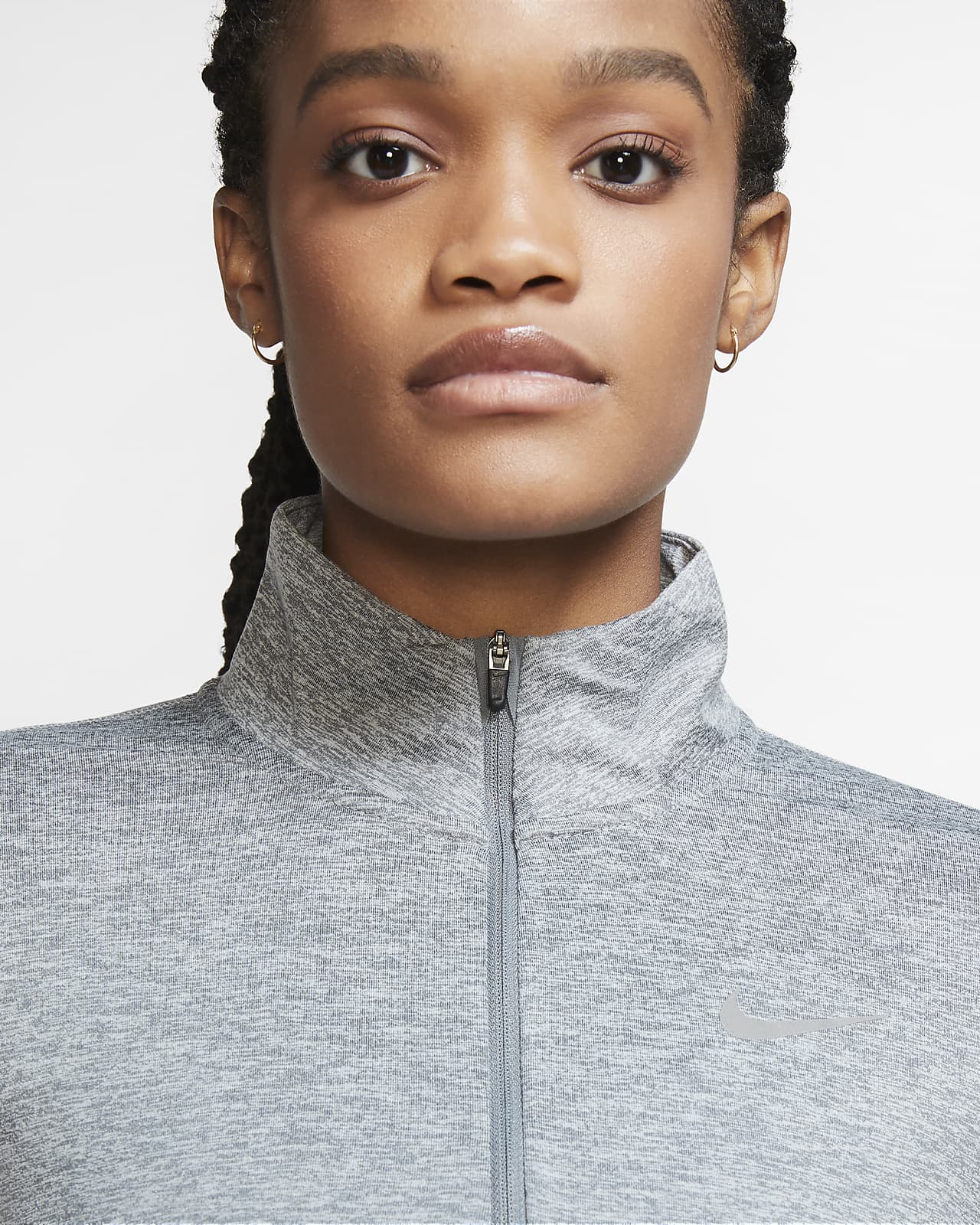 Top de running con cierre de 1/2 para mujer Nike Element. Nike.com
