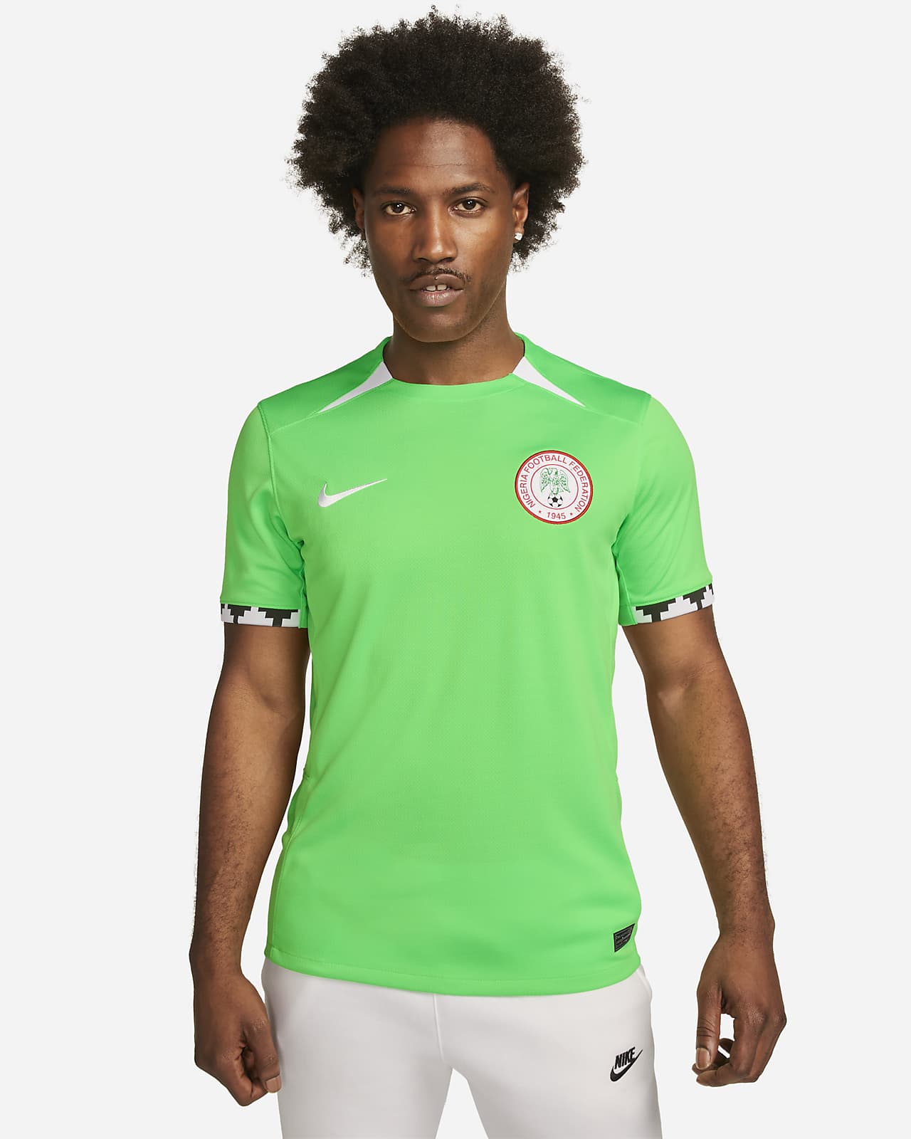 Nigeria 2023 Stadium Home Men's Nike Dri-FIT Soccer Jersey