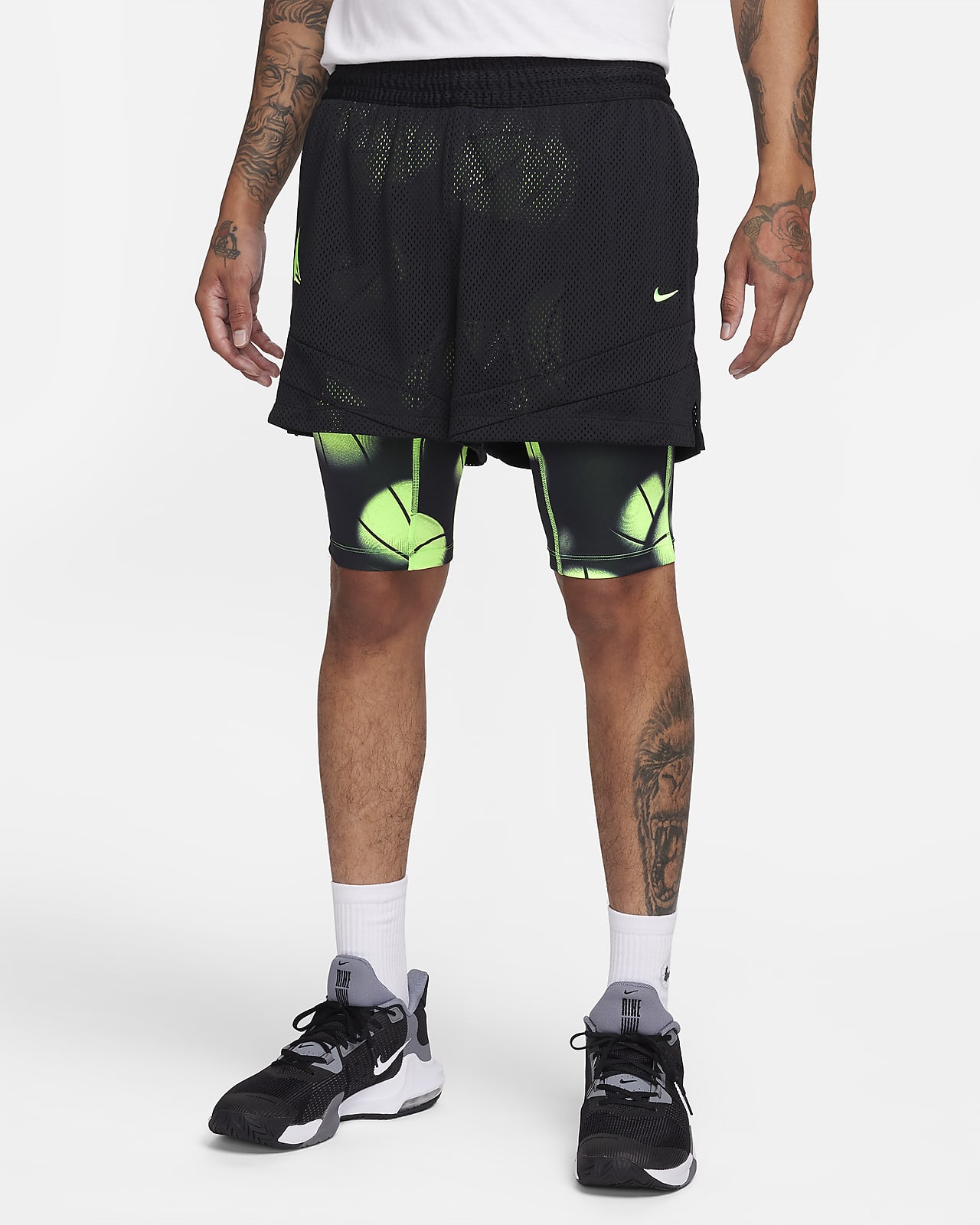 JA Men's Dri-FIT 2-in-1 10cm (approx.) Basketball Shorts. Nike AU