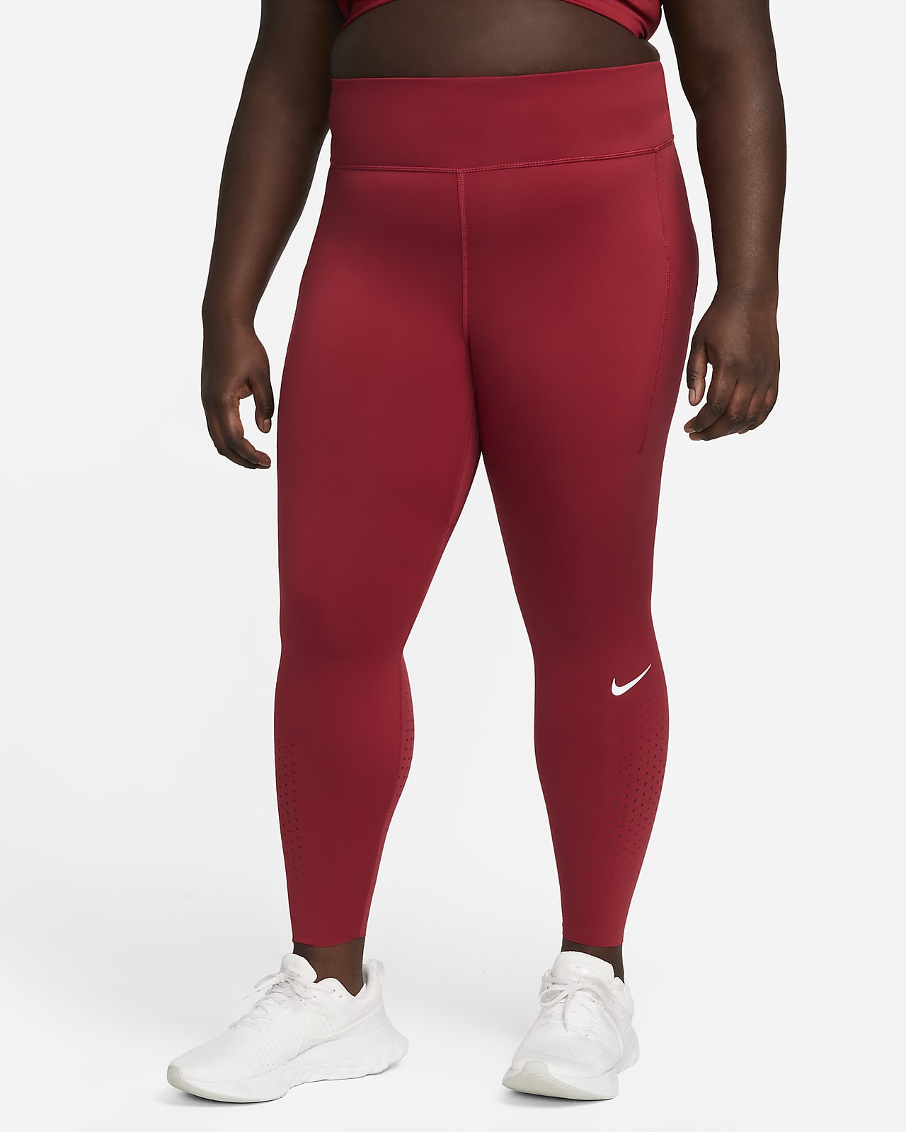Nike Epic Lux Hardlooptights met zak en halfhoge taille voor dames (Plus  Size). Nike BE
