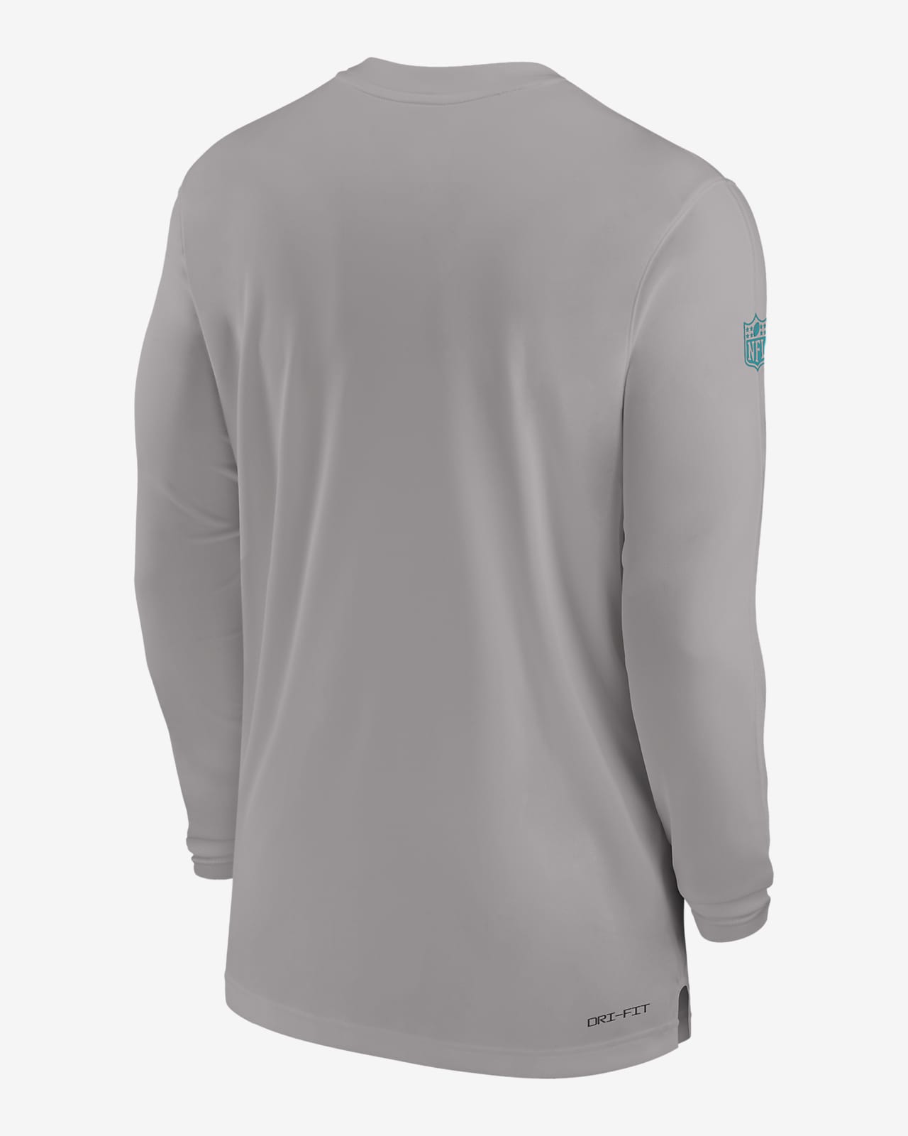 Nike Men's Dri-Fit Sideline Coach (NFL Miami Dolphins) Long-Sleeve Top in Grey, Size: Small | 00M209T9P-0BK
