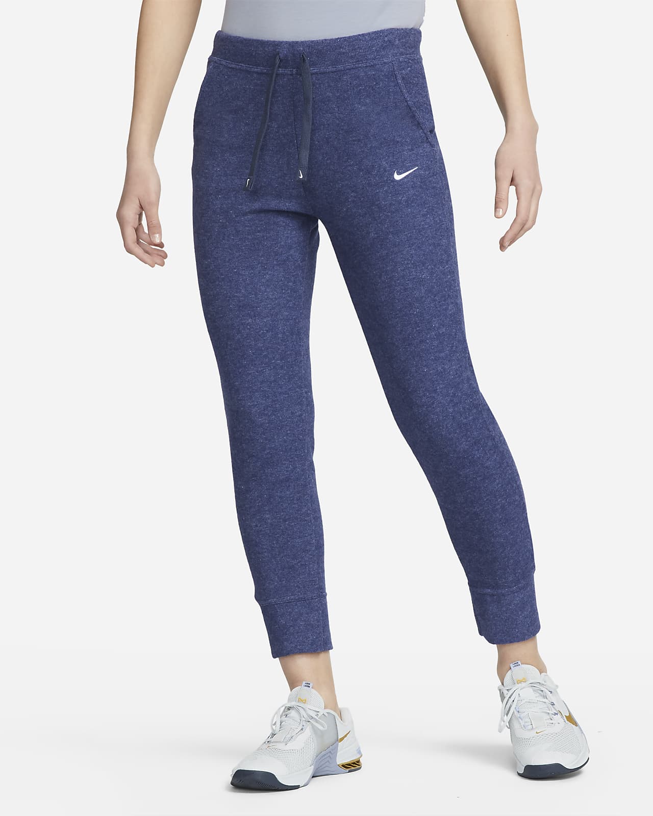 nike women's therma tapered fleece pant