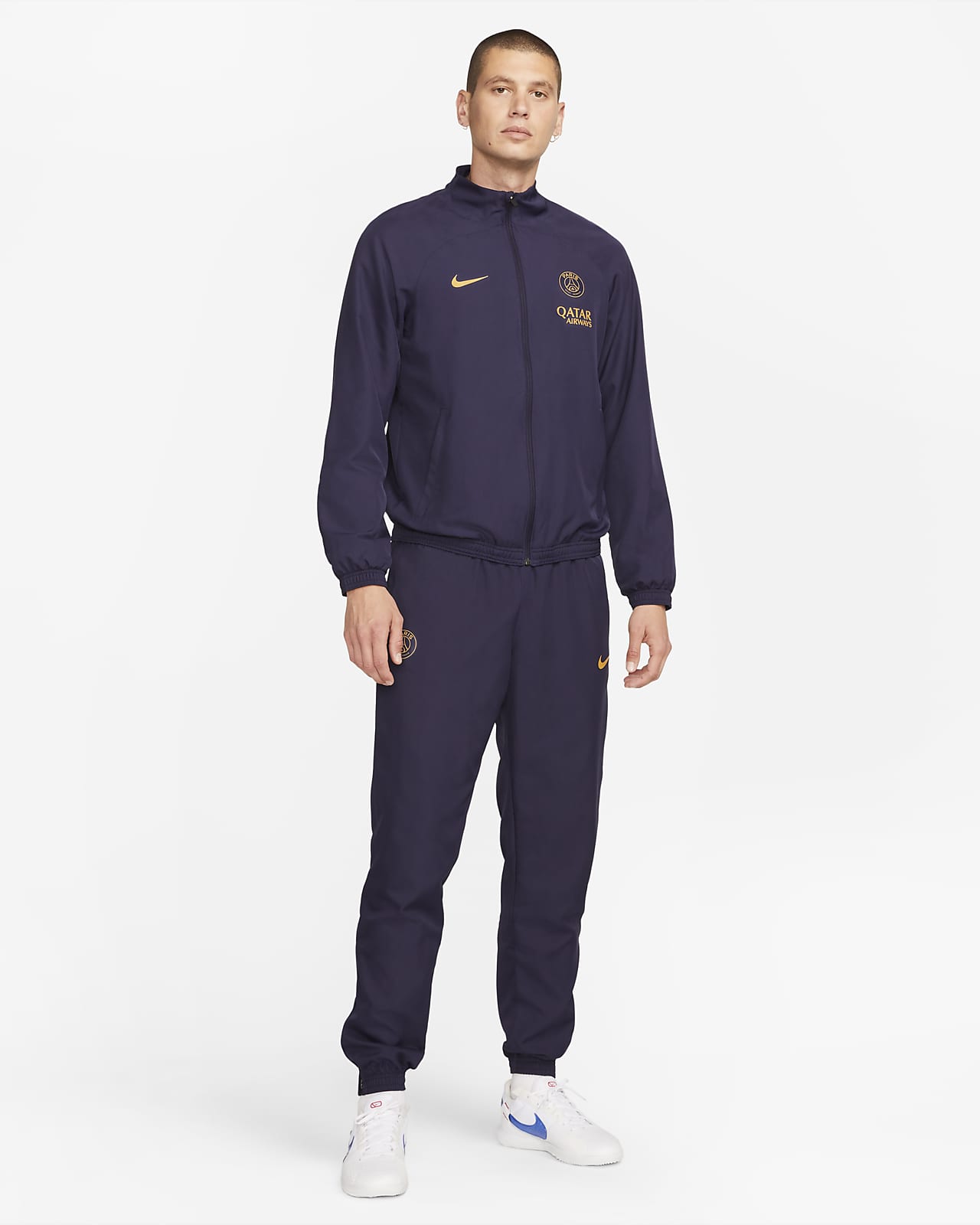 Paris Saint-Germain Strike Nike Dri-FIT vevd fotballtracksuit til