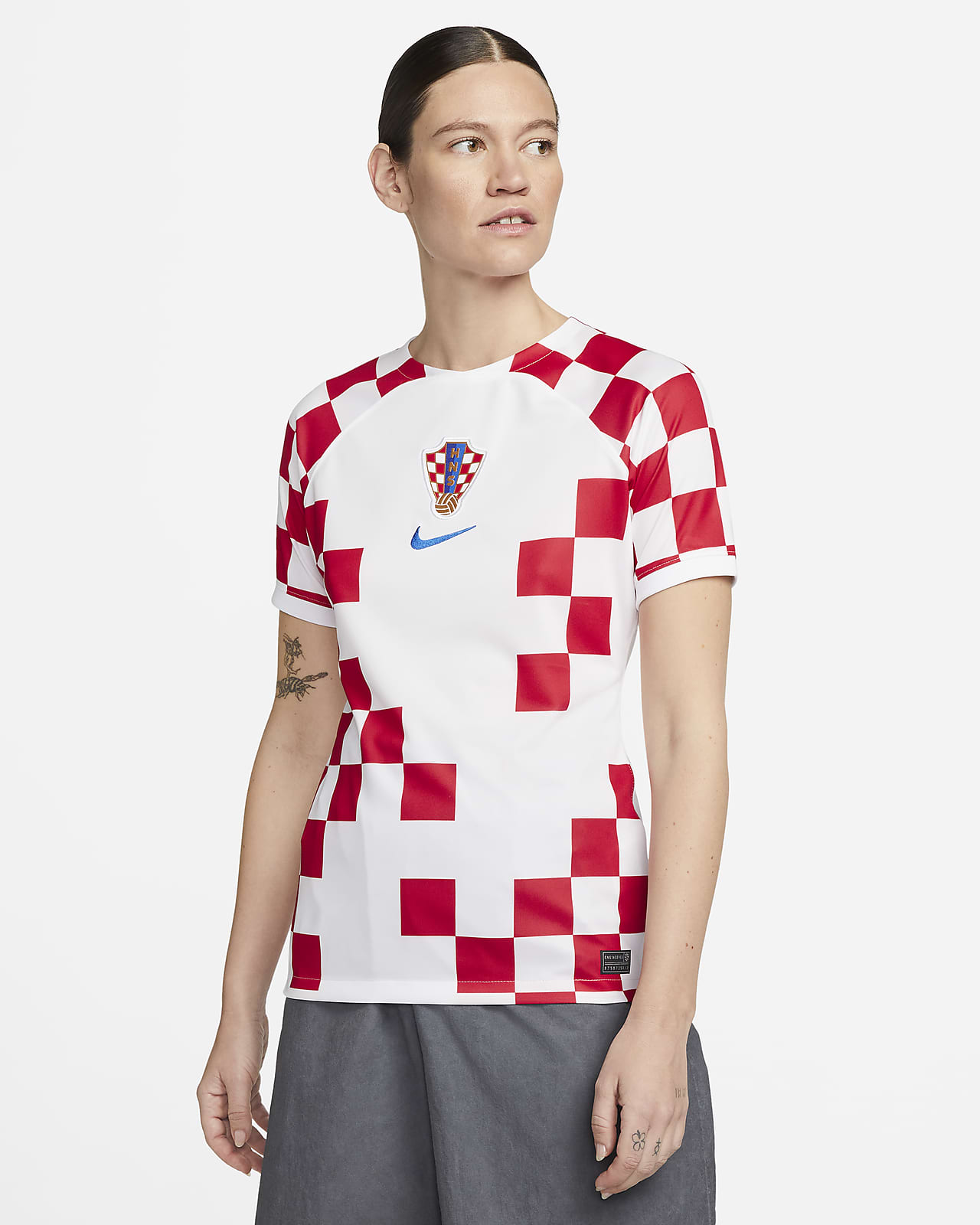 Verslijten knelpunt vlinder Kroatië 2022/23 Stadium Thuis Nike Dri-FIT voetbalshirt voor dames. Nike NL