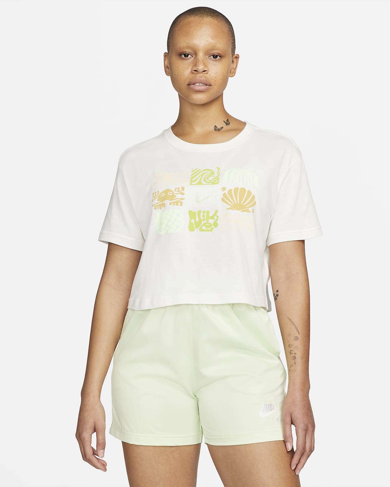 Playera cropped para mujer Nike Sportswear Essentials. Nike.com