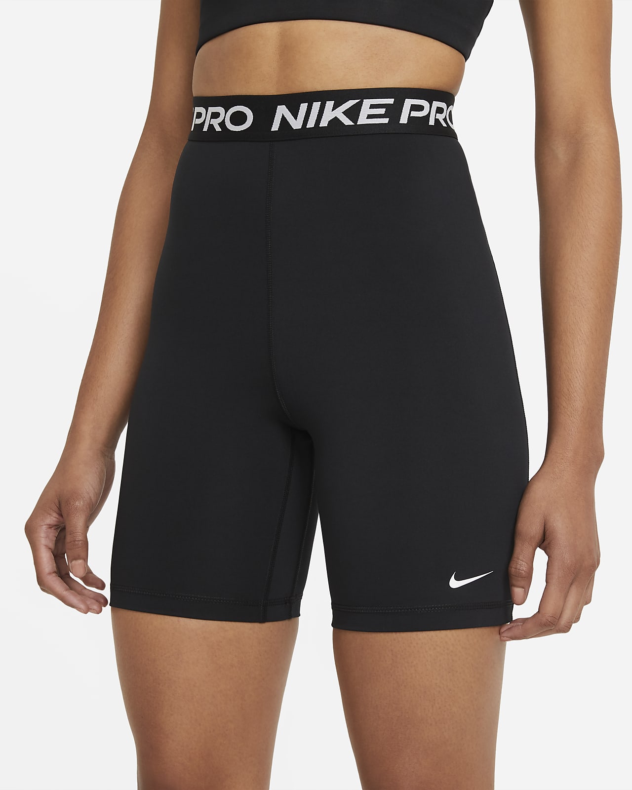 Finde sig i udredning afrikansk Nike Pro 365-shorts (18 cm) med høj talje til kvinder. Nike DK