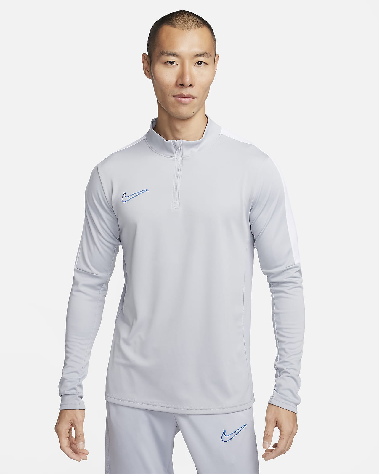 Pánské fotbalové tričko Nike Academy Dri-FIT s polovičním zipem