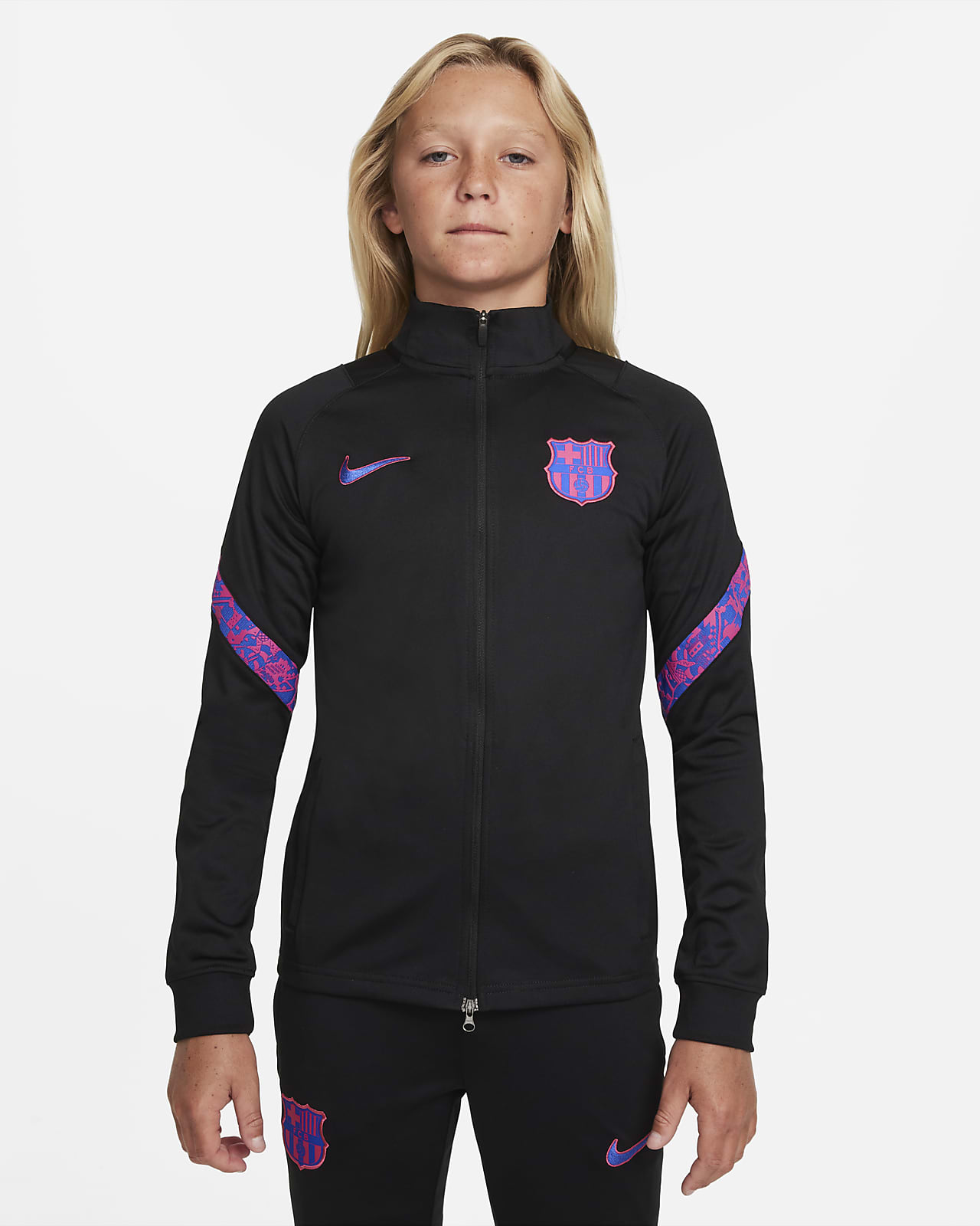 FC Barcelona Strike Chándal de fútbol de tejido Knit Nike Dri-FIT - Niño/a.  Nike ES