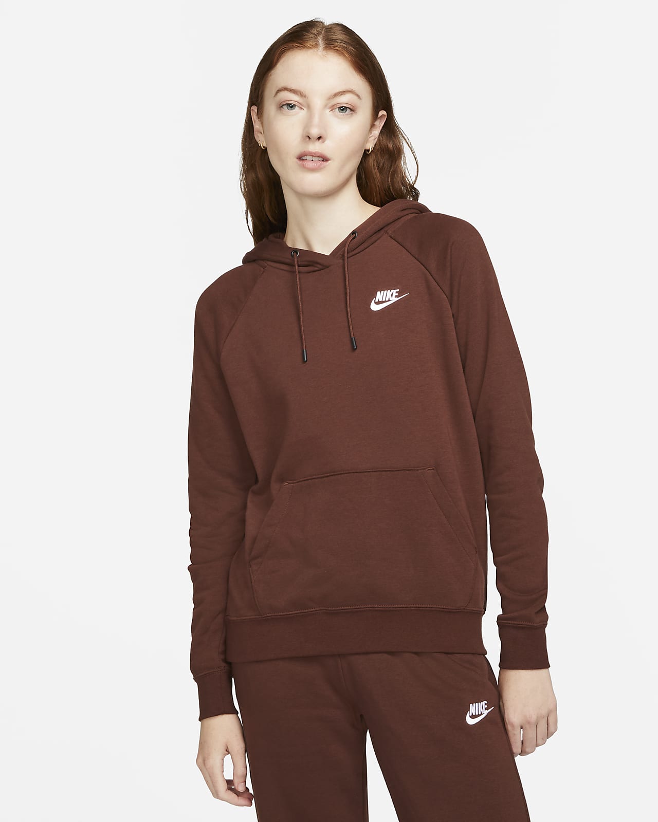 Felpa pullover in fleece con cappuccio Nike Sportswear Essential - Donna
