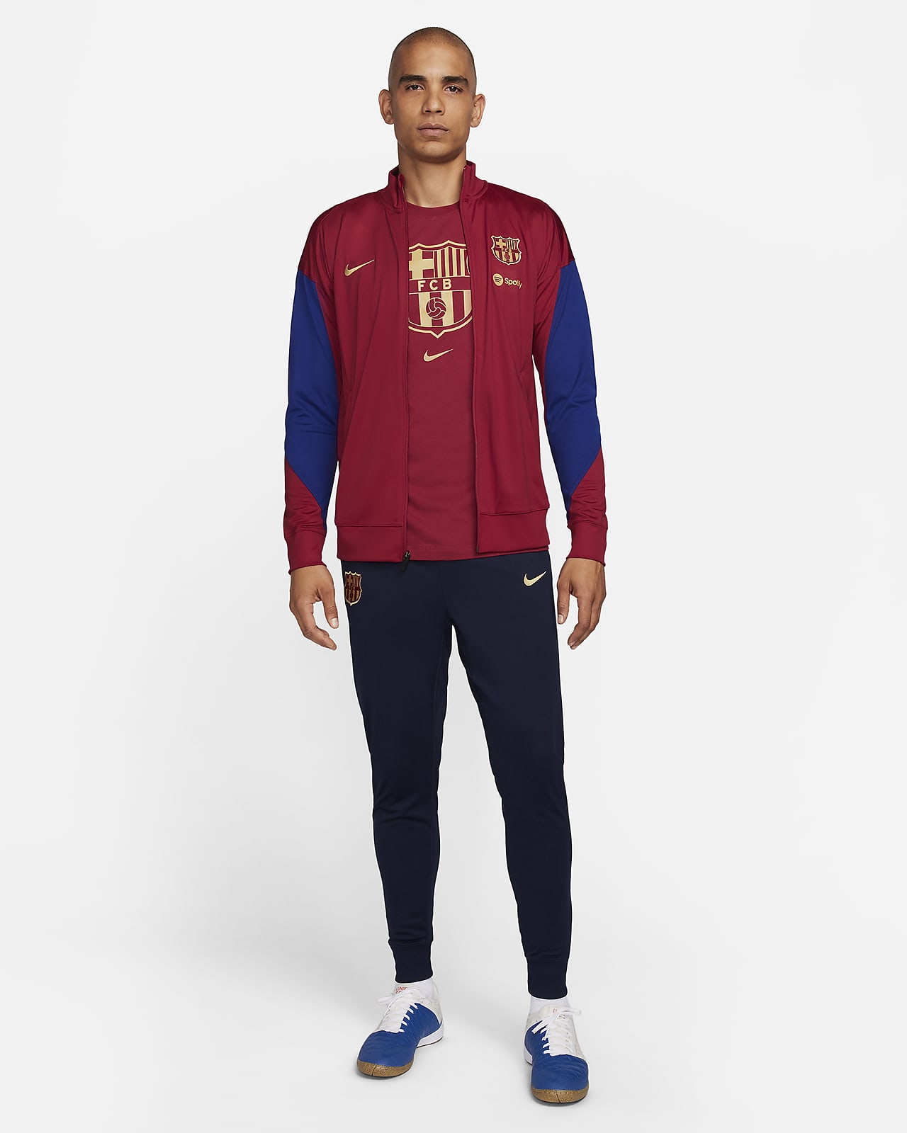 FC Barcelona Strike Chándal de fútbol de tejido Knit con capucha Nike  Dri-FIT - Hombre. Nike ES
