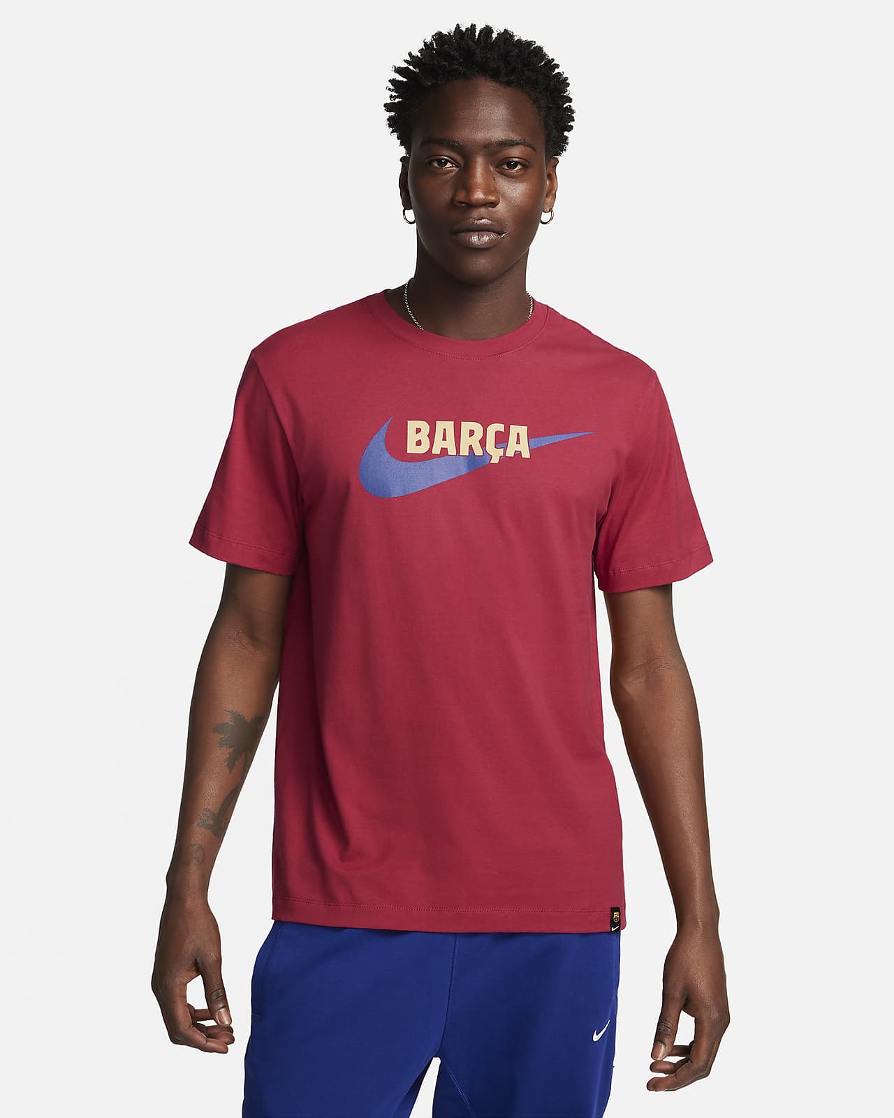 FC Barcelona Swoosh Men's Nike T-Shirt