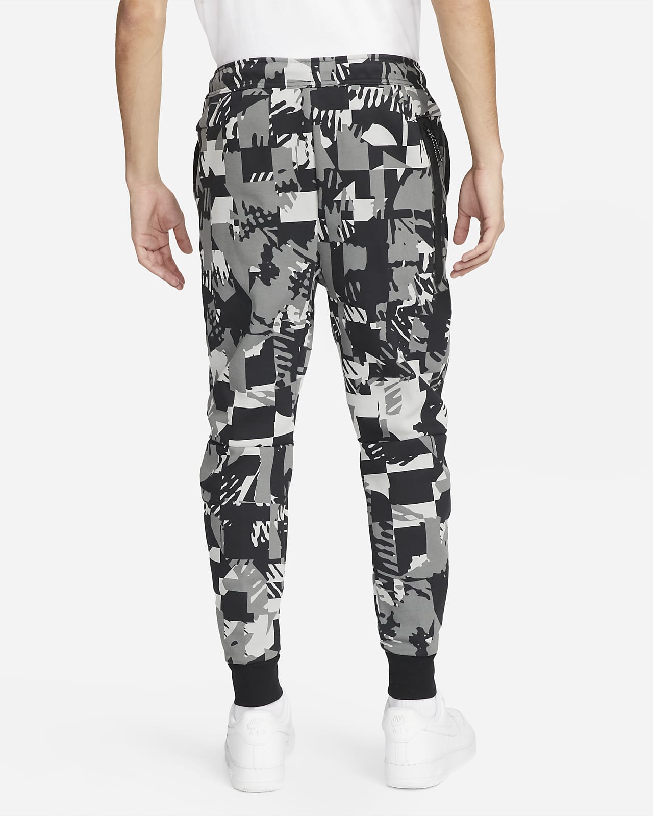 nike men's tech fleece camo jogger pants