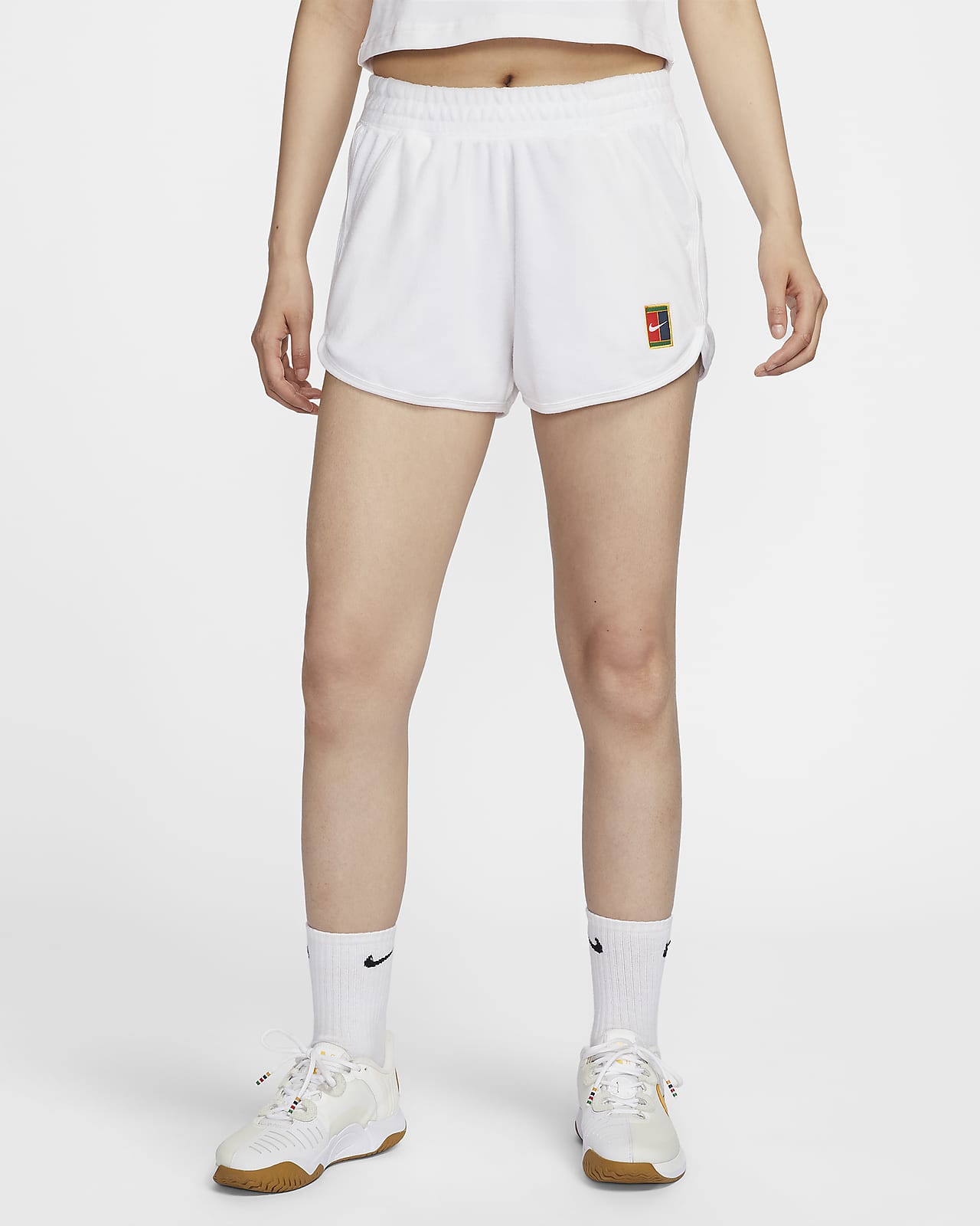 NikeCourt Heritage Women's Mid-Rise French Terry Tennis Shorts