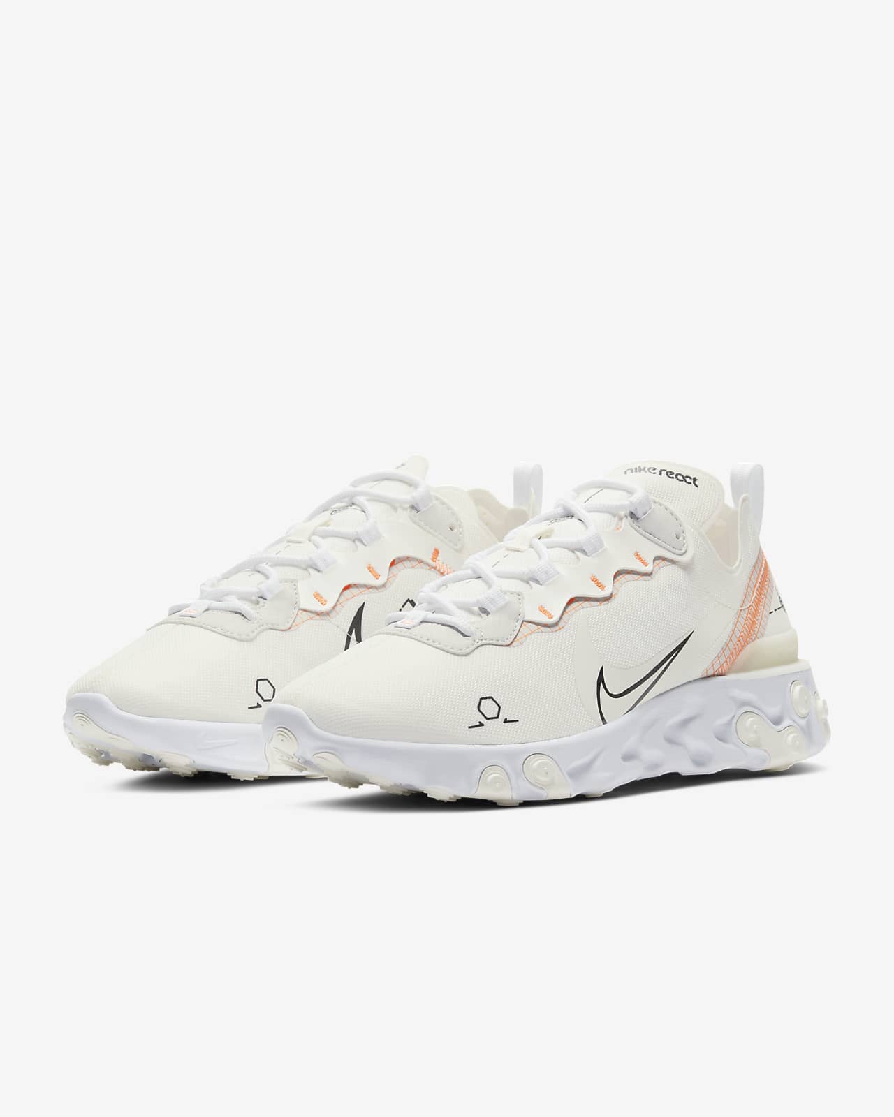 nike react element 55 blanche taille 36