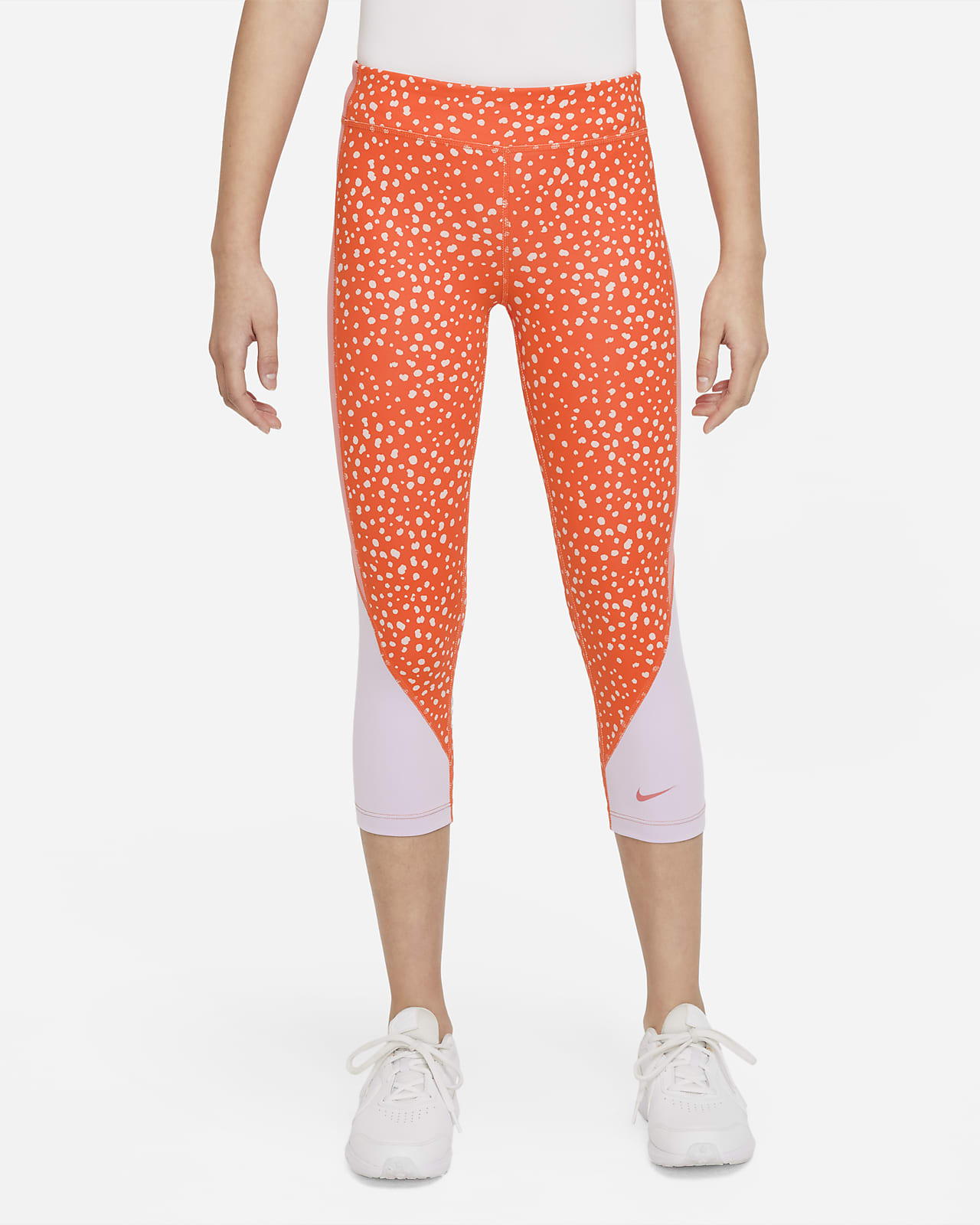 Stay stylish and comfortable with Nike Dri Fit Patterned Capri