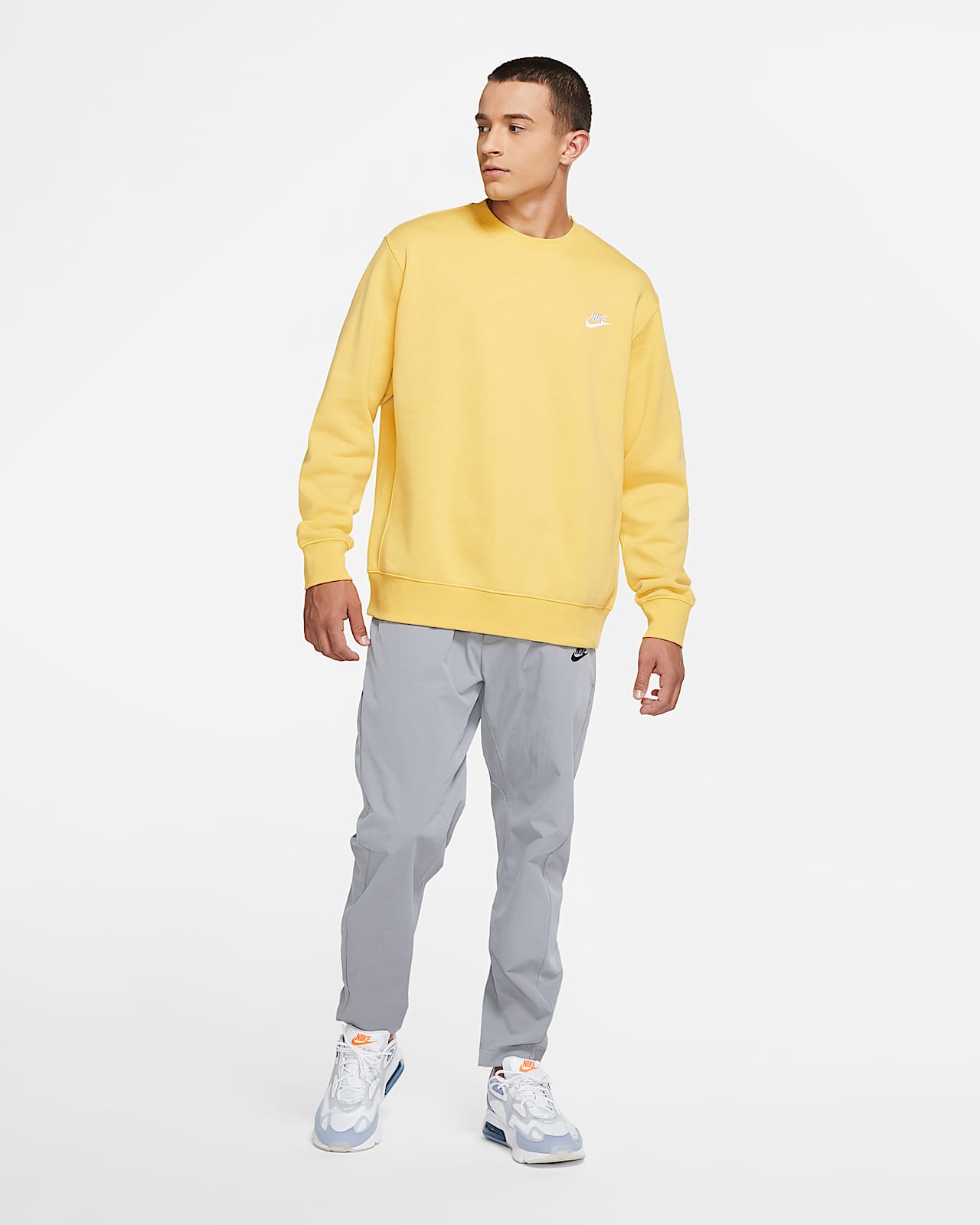 nike sportswear club white