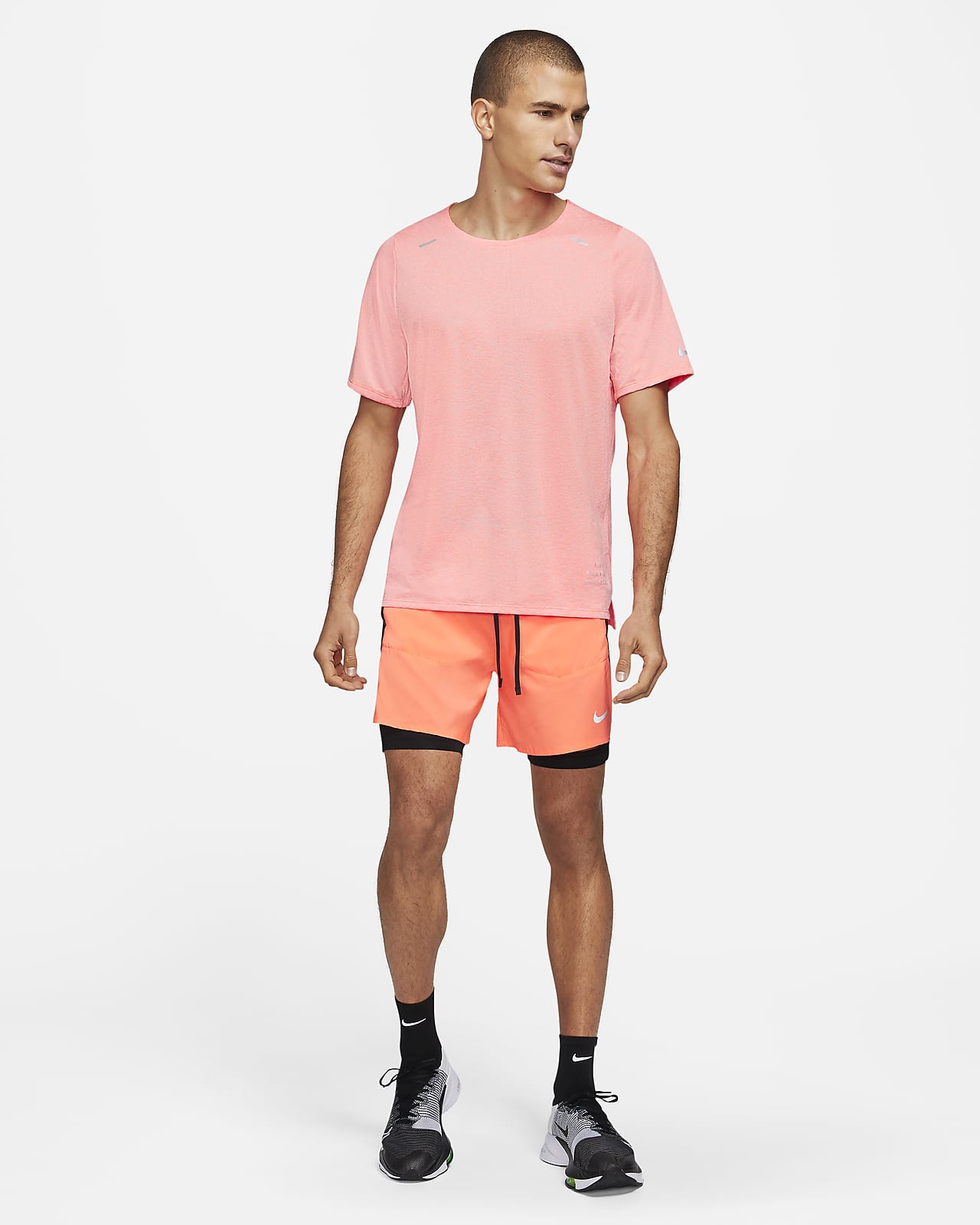 nike mens pink running shorts
