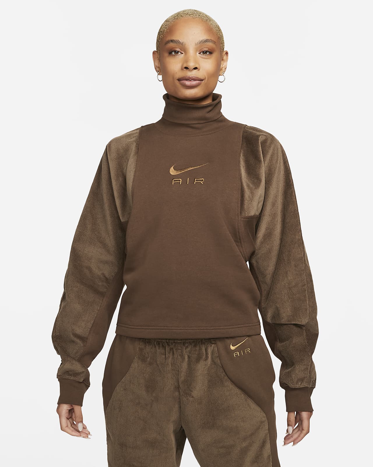 Nike Air Women's Corduroy Fleece Top. Nike IL