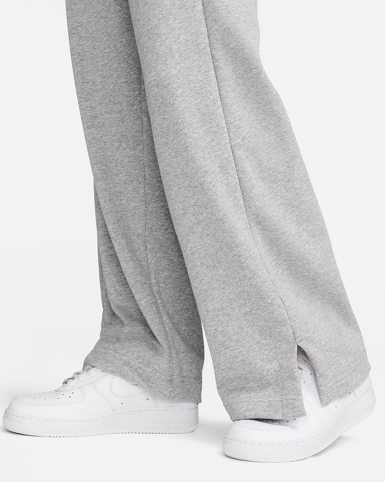 Nike Sportswear High-Waisted Wide Leg Fleece Track Pants Size S
